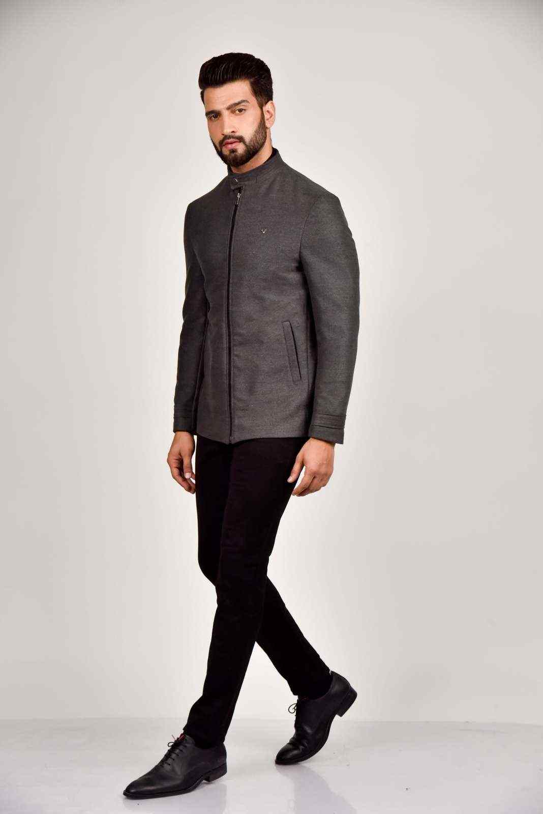 Black Tweed Fashion Blazer house-of-united