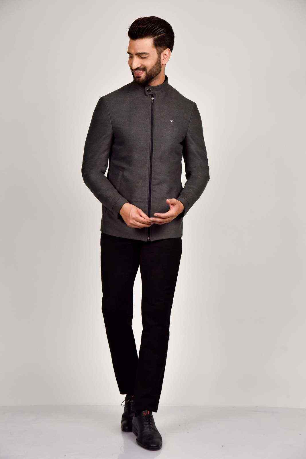 Black Tweed Fashion Blazer house-of-united