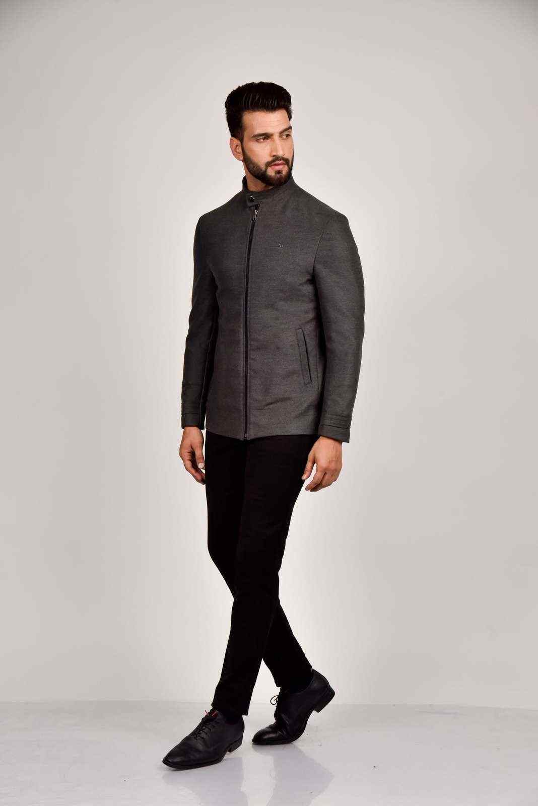 Black Tweed Fashion Blazer house-of-united