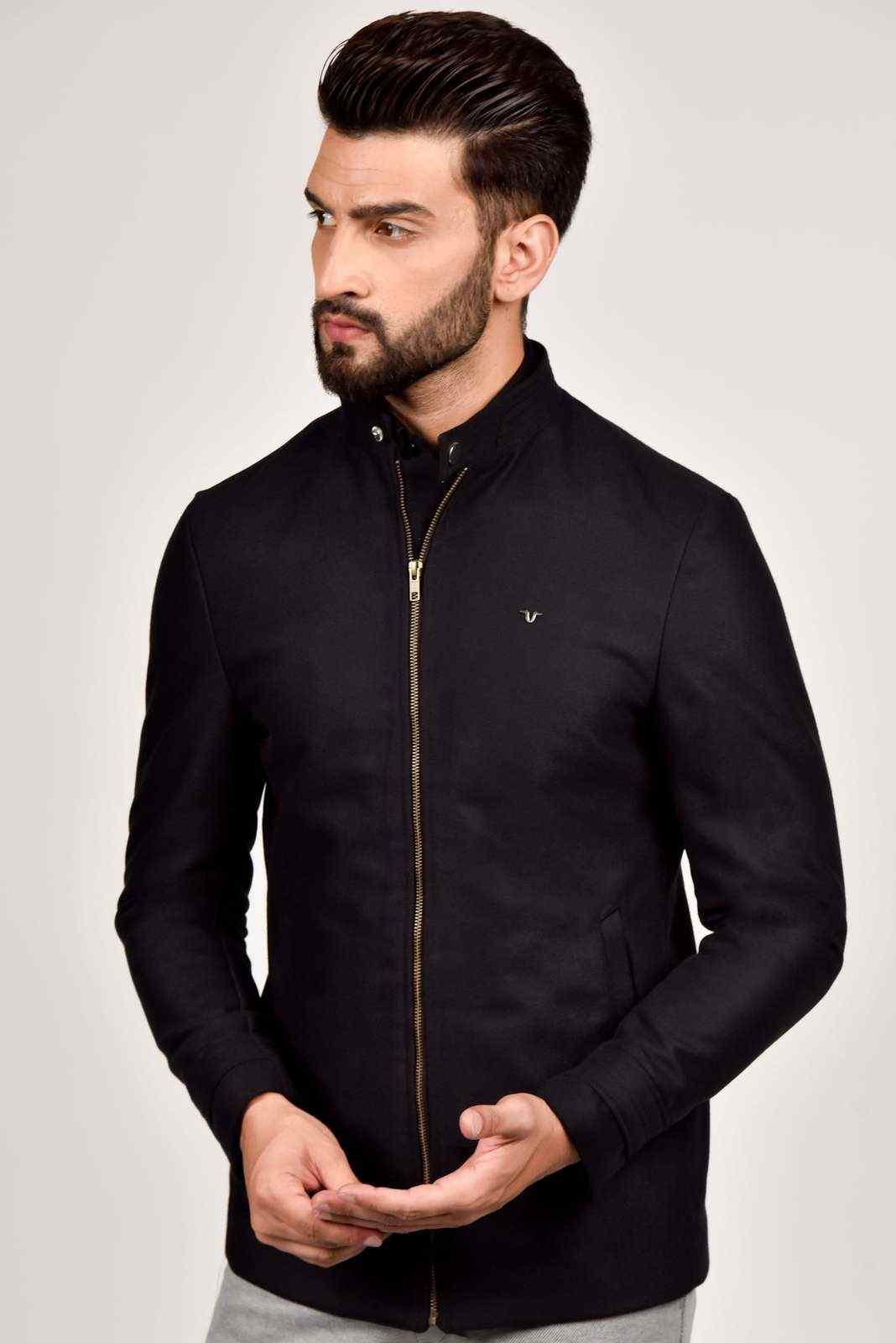 Black Tweed Winter Blazer house-of-united