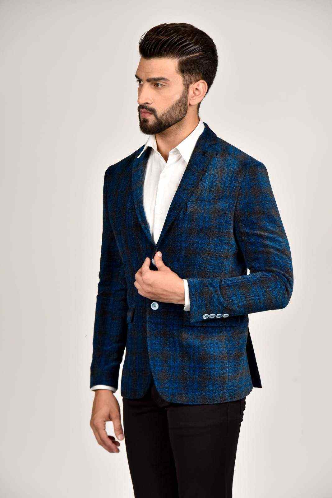 Blue Velvet Blazer house-of-united