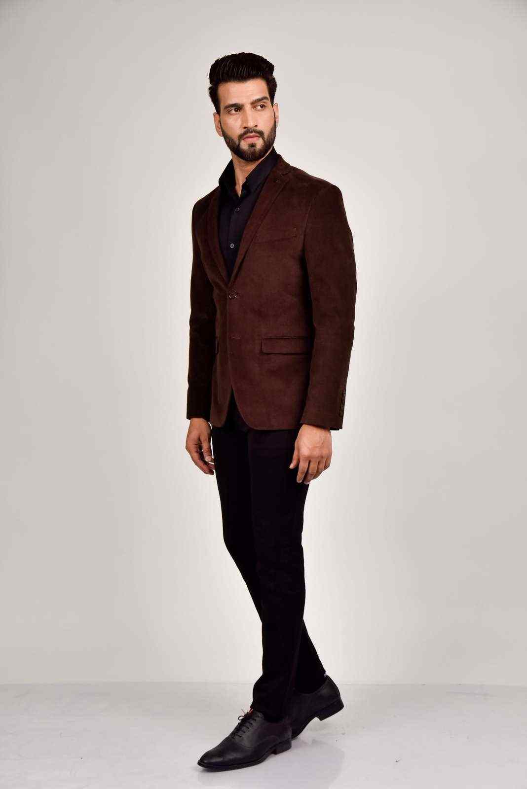 Brown Cord Blazer house-of-united