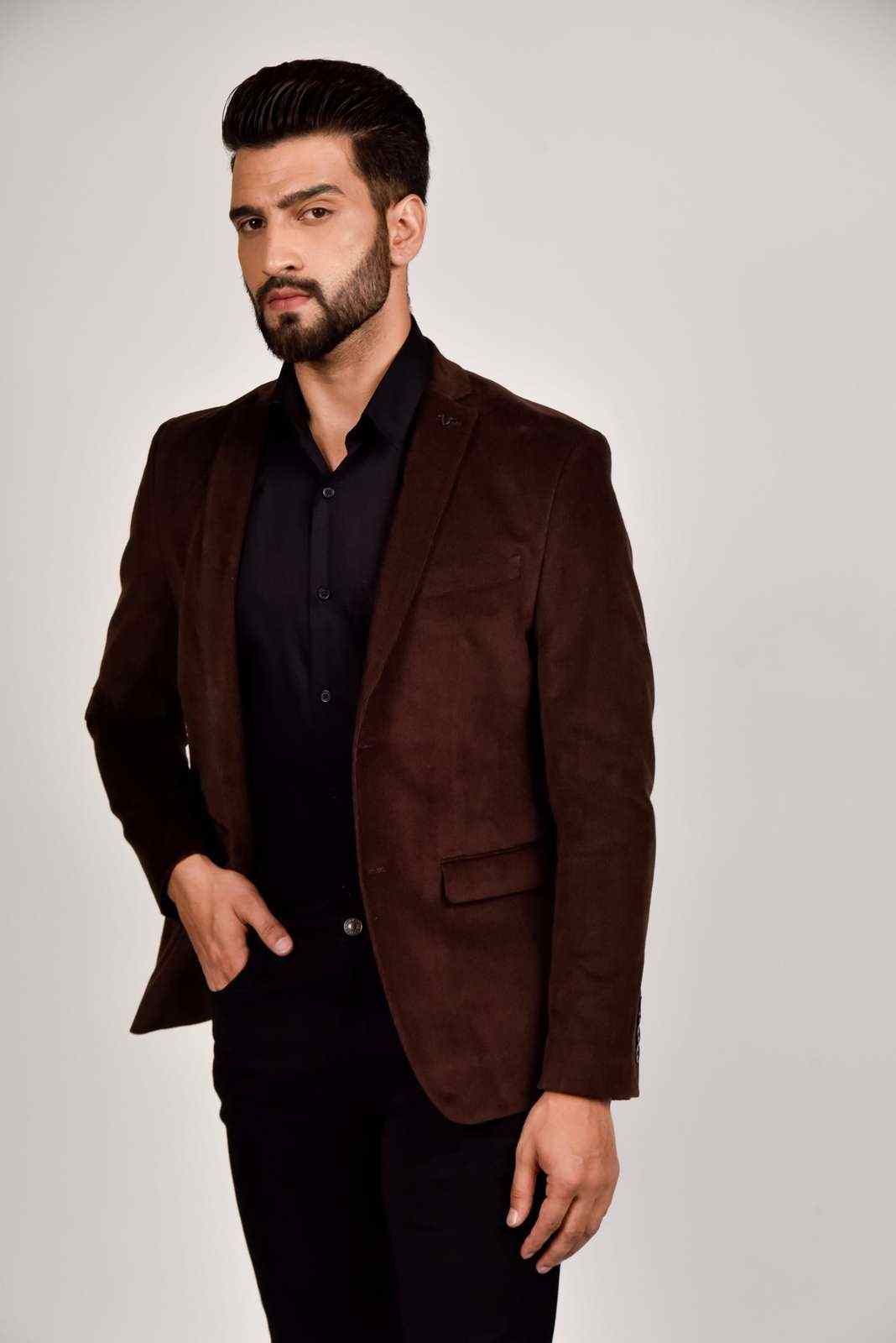 Brown Cord Blazer house-of-united