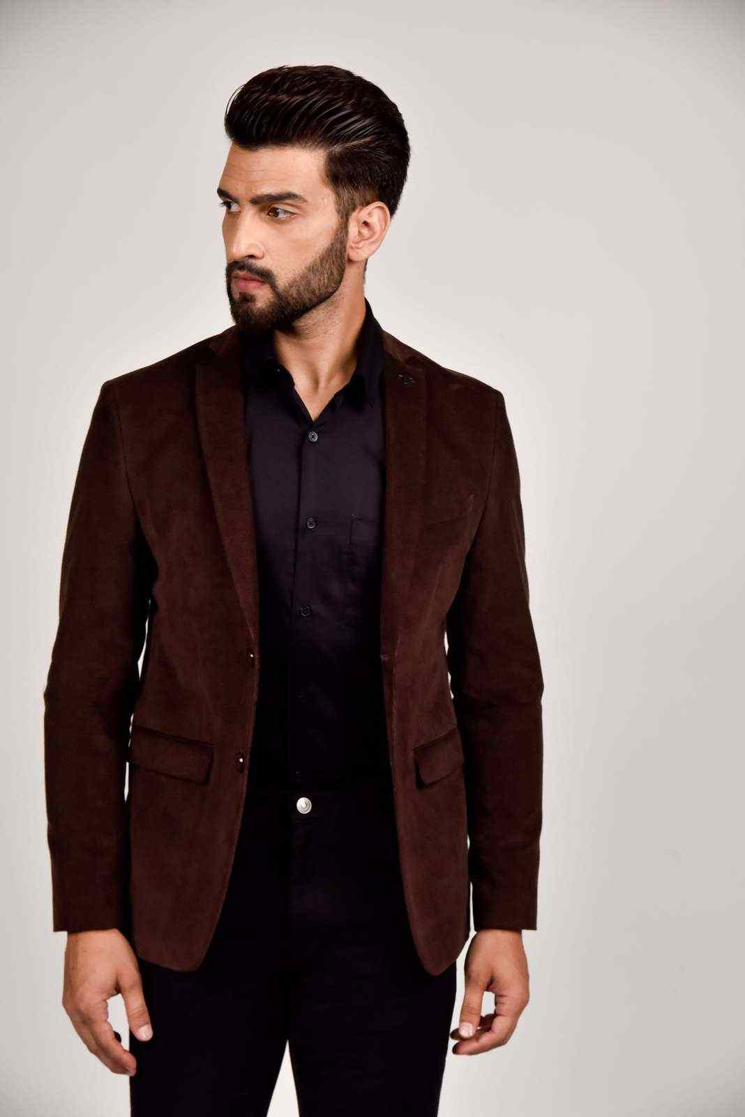 Brown Cord Blazer house-of-united
