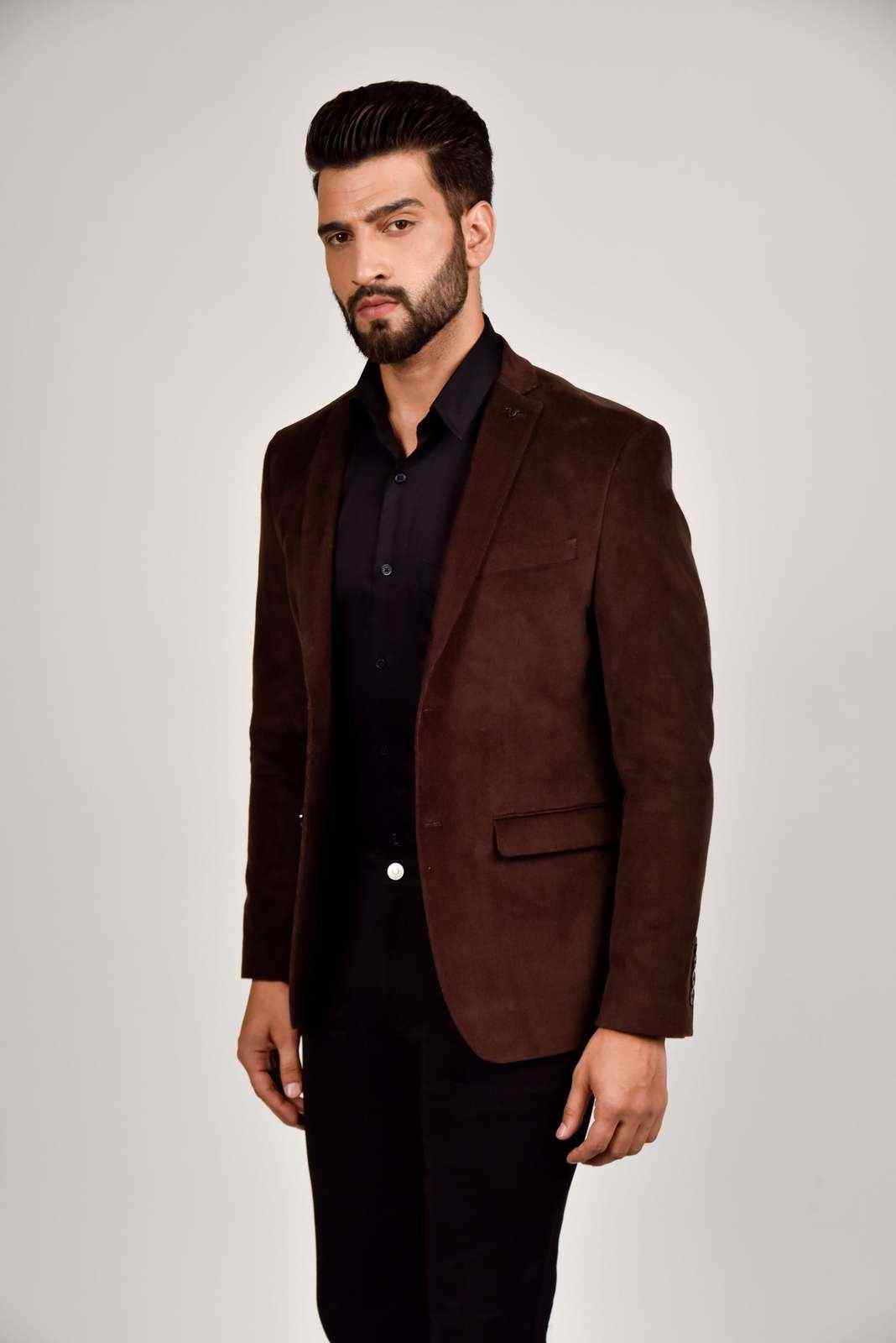 Brown Cord Blazer house-of-united
