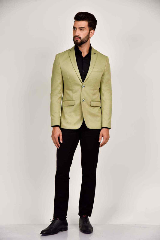 Green Knitted Blazer for Leisure house-of-united