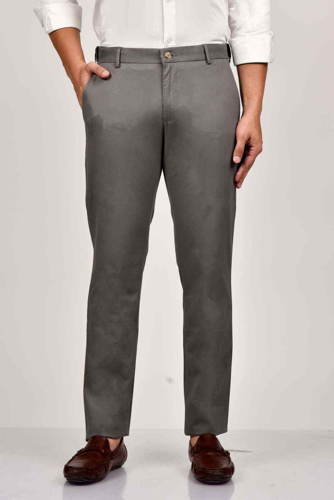 Grey Cotton Trouser house-of-united
