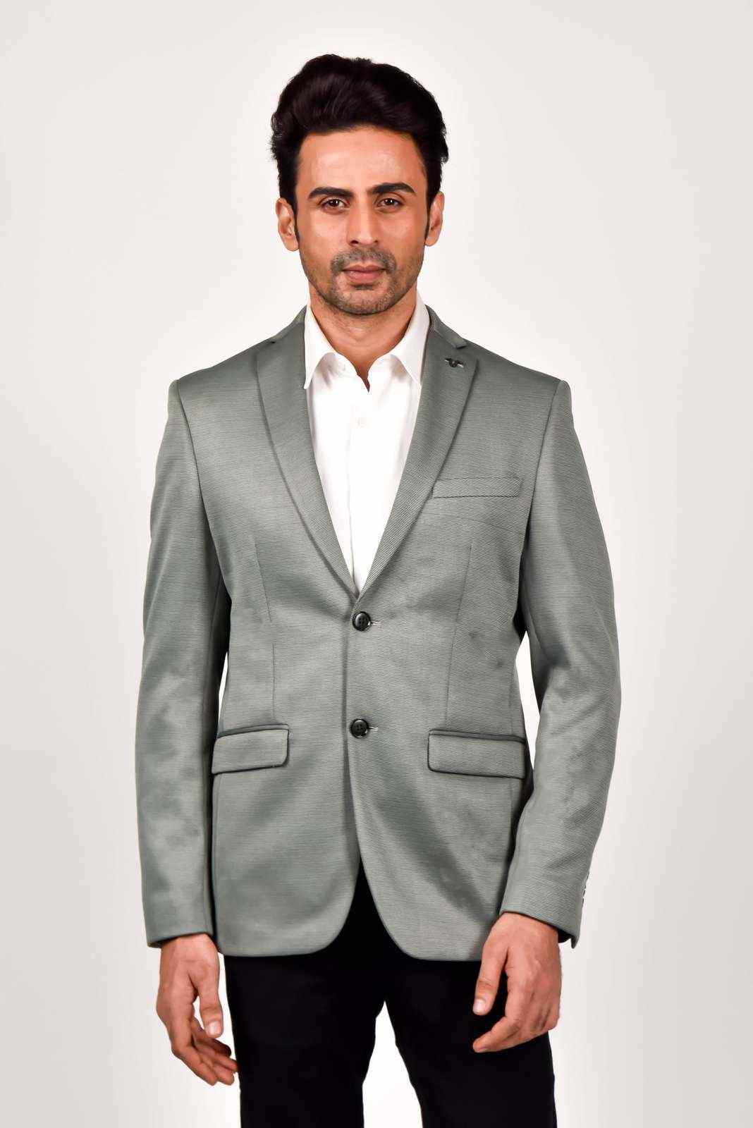 Grey Knitted Blazer for Liesure house-of-united
