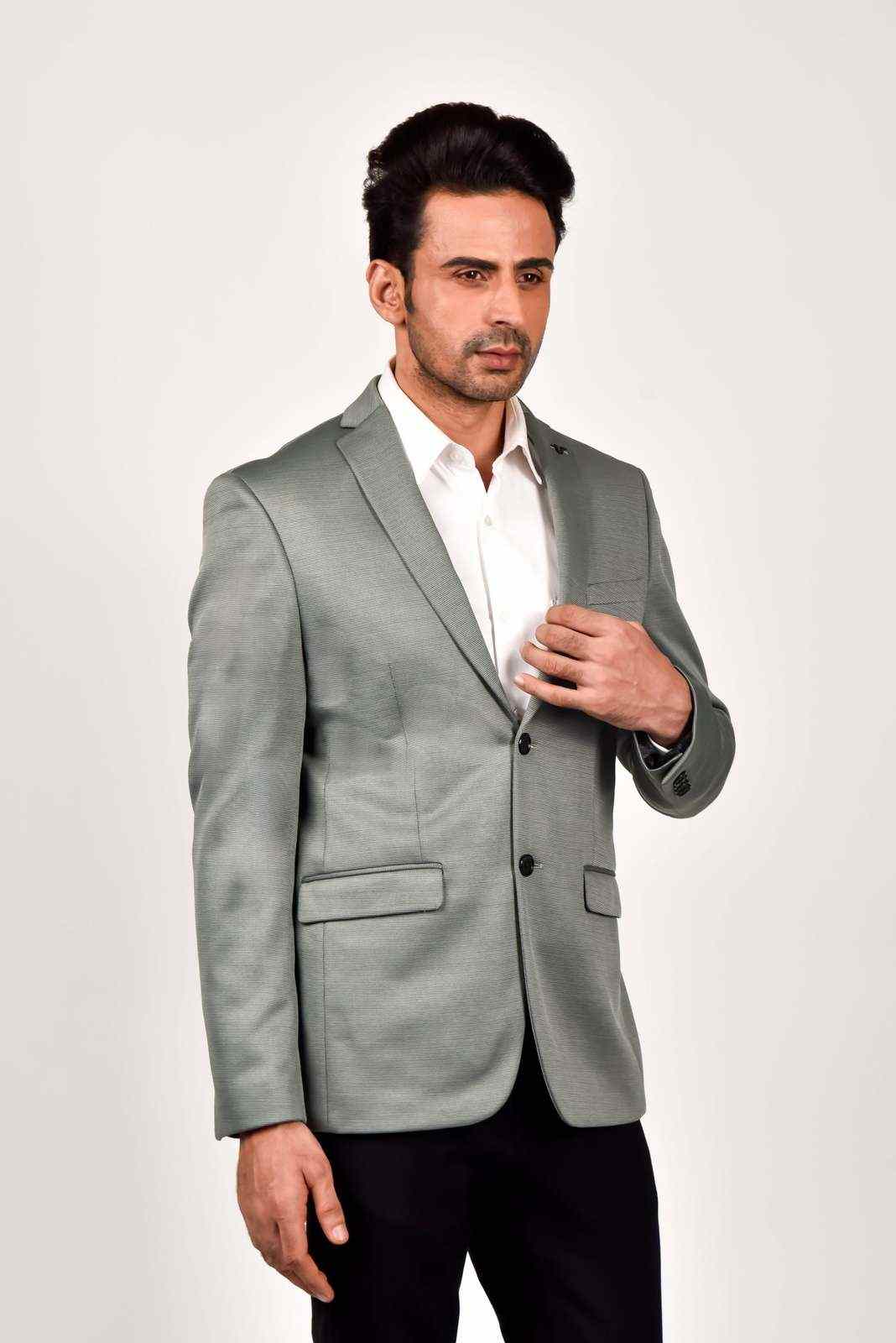 Grey Knitted Blazer for Liesure house-of-united