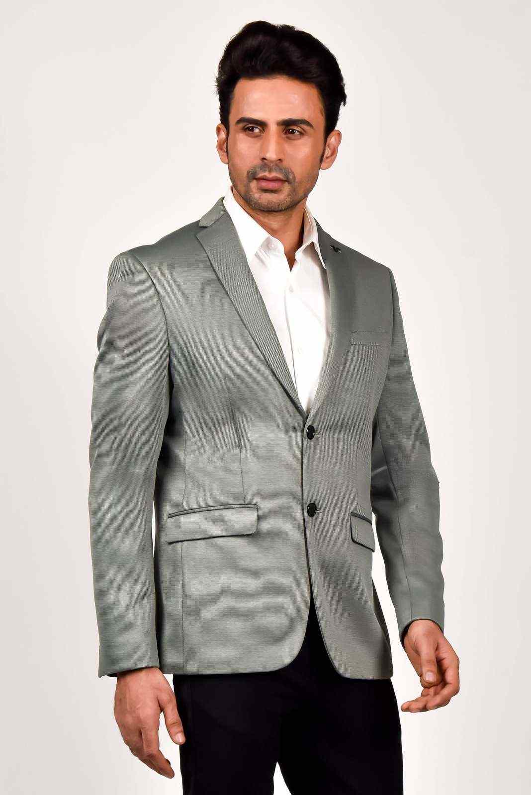 Grey Knitted Blazer for Liesure house-of-united