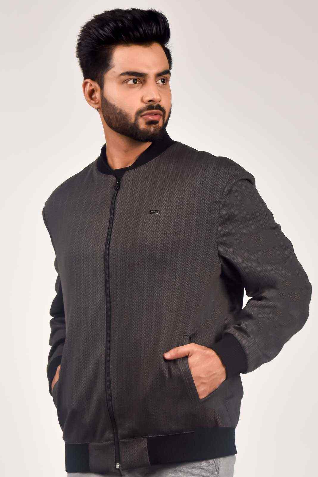Grey Zipper Jacket house-of-united