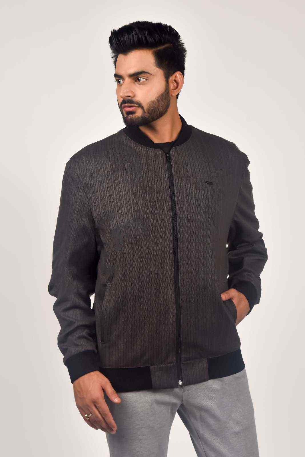 Grey Zipper Jacket house-of-united