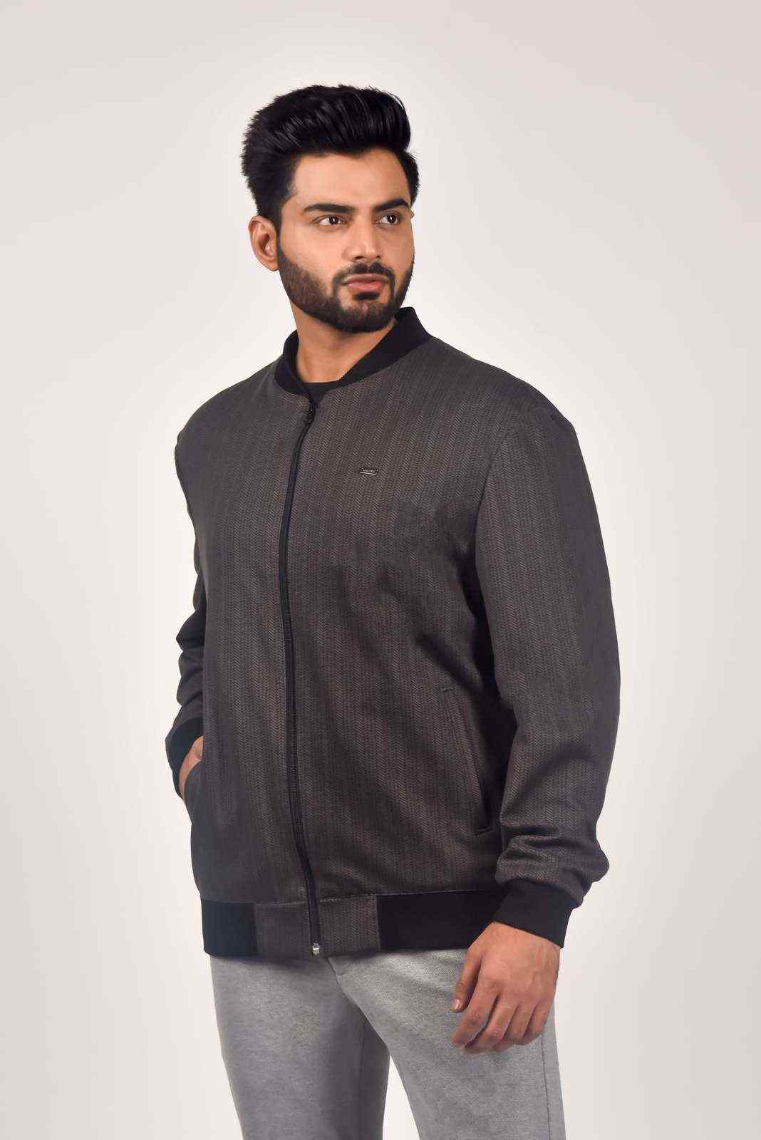 Grey Zipper Jacket house-of-united