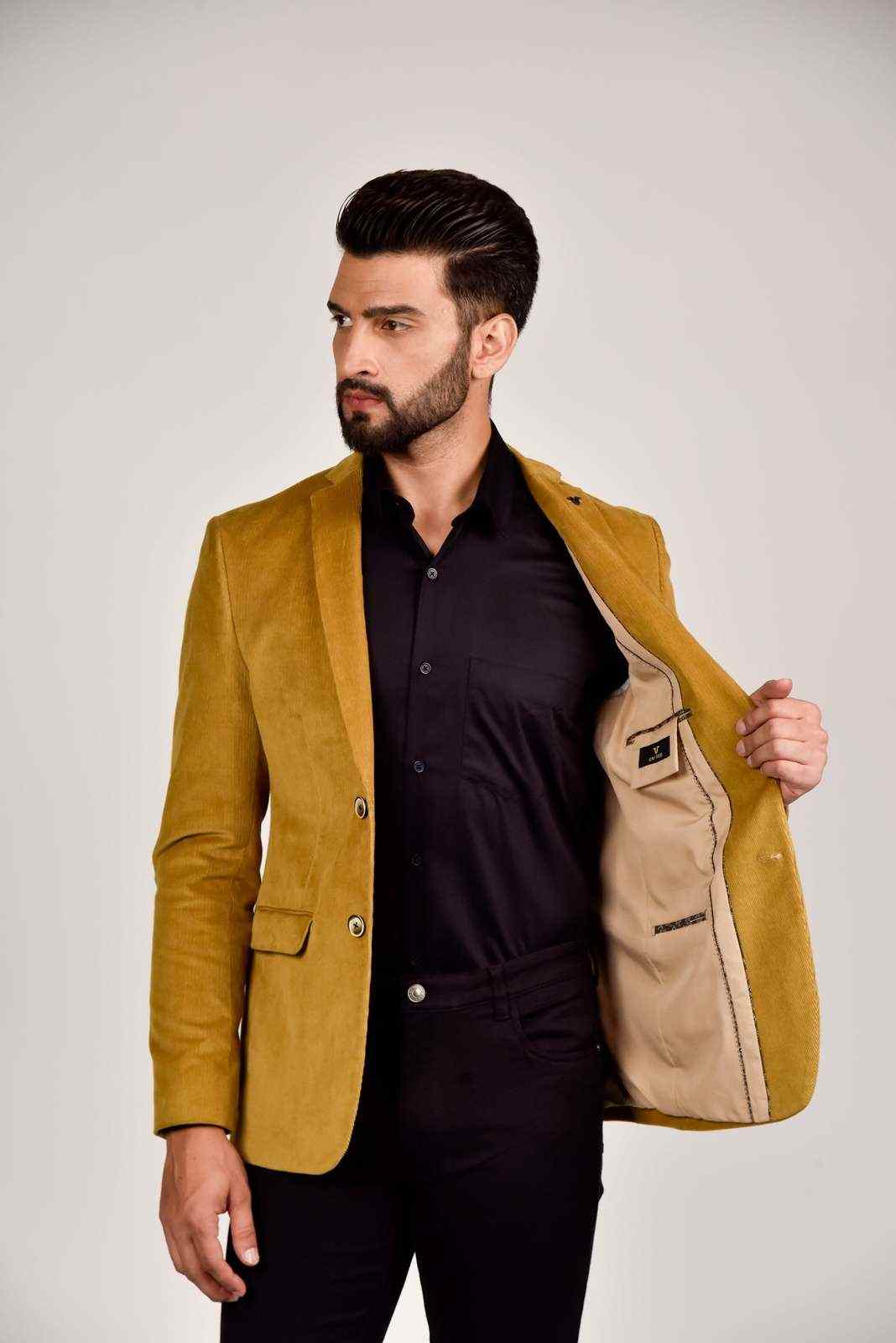 Khaki Cord Blazer house-of-united