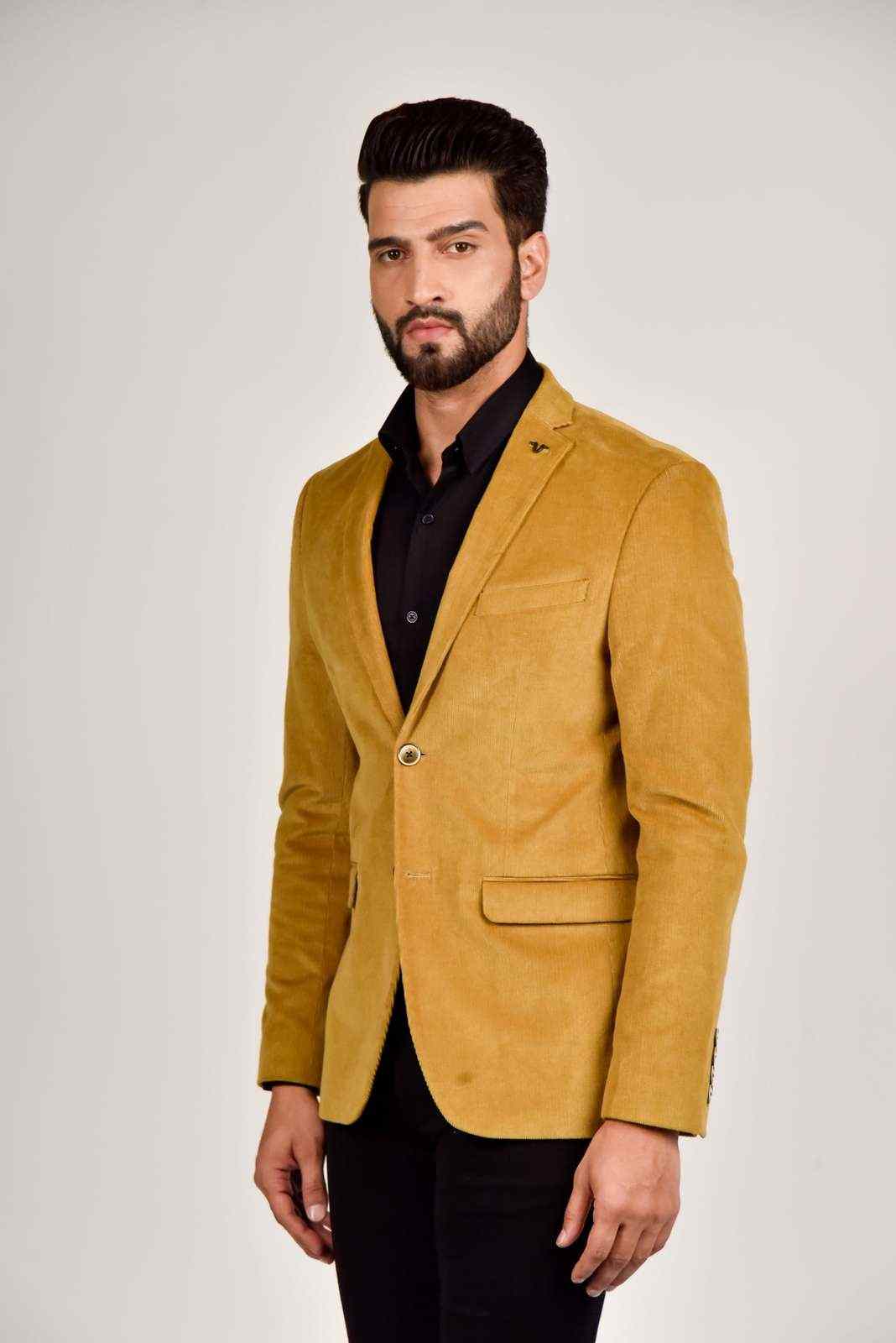 Khaki Cord Blazer house-of-united