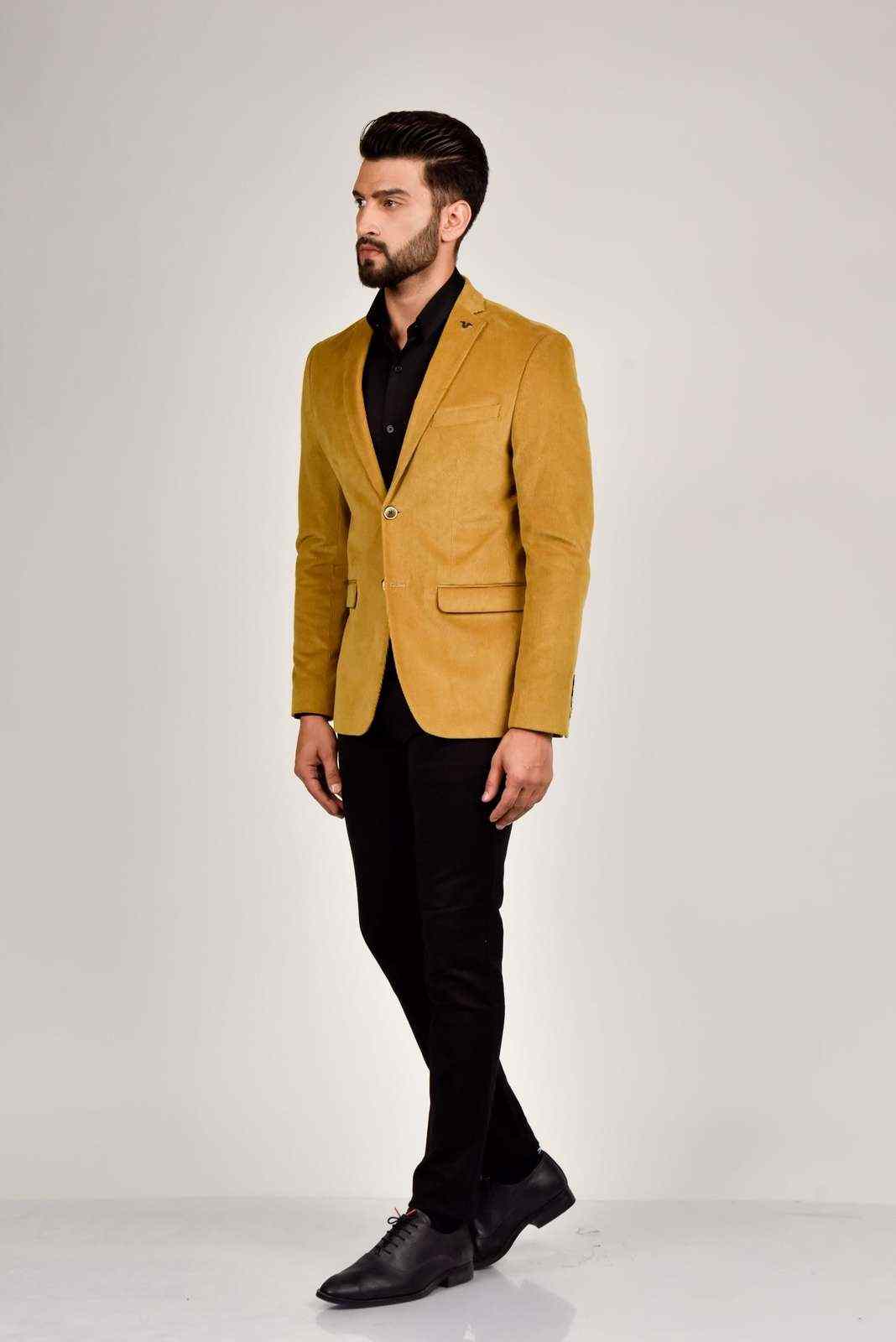 Khaki Cord Blazer house-of-united