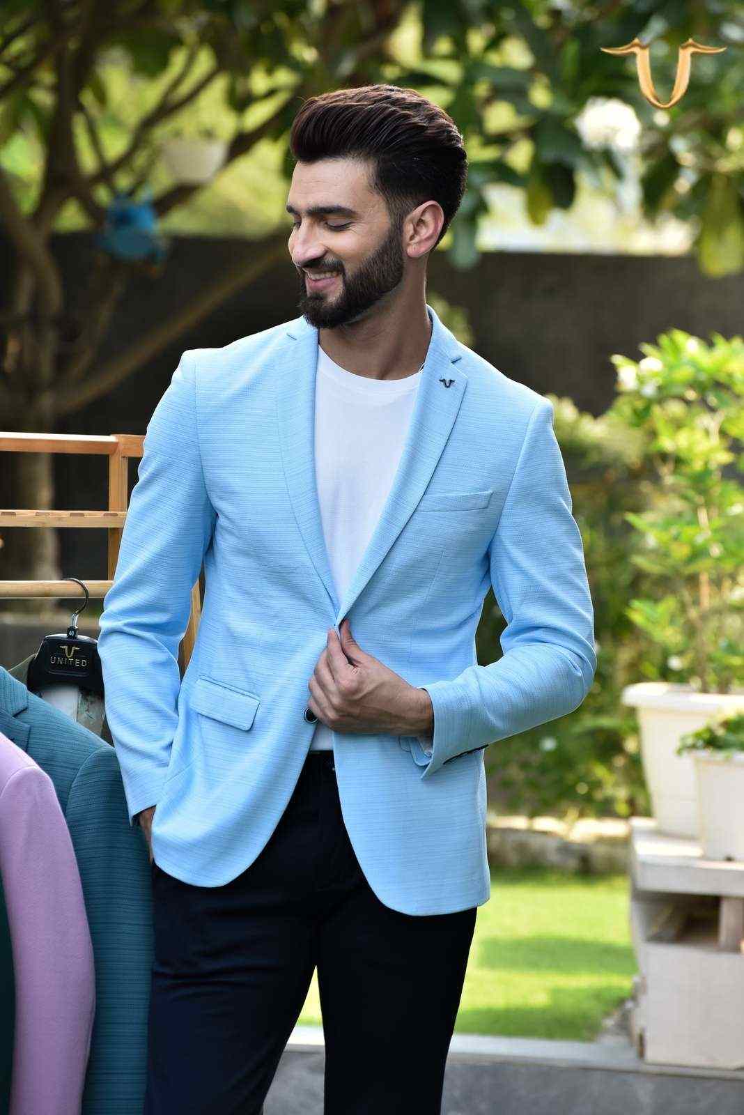 Sky Stretch Knit Blazer house-of-united