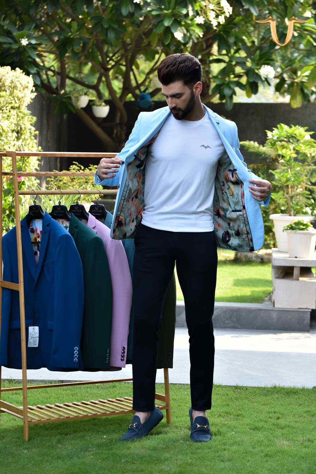 Sky Stretch Knit Blazer house-of-united