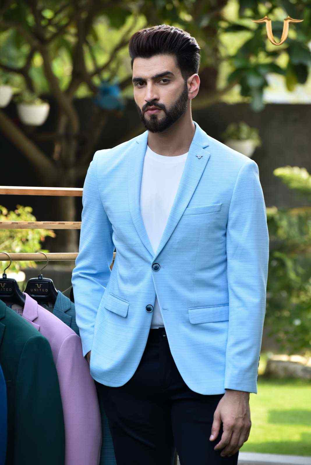 Sky Stretch Knit Blazer house-of-united