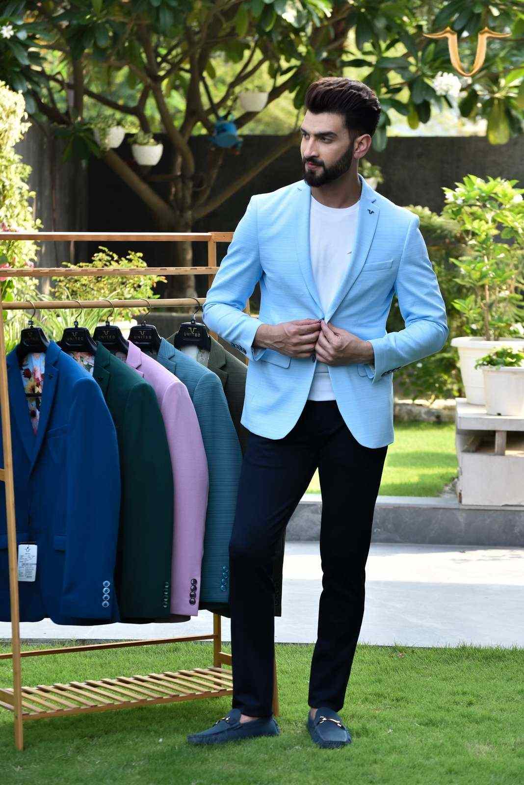 Sky Stretch Knit Blazer house-of-united