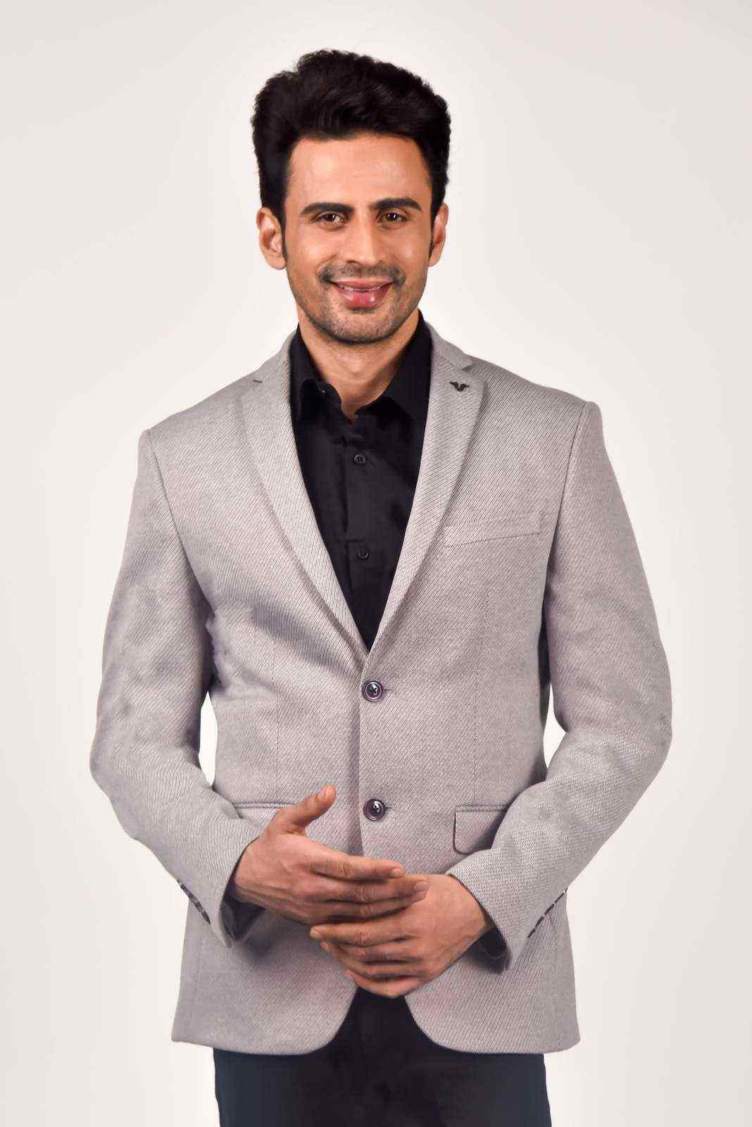 Wine Knitted Blazer house-of-united