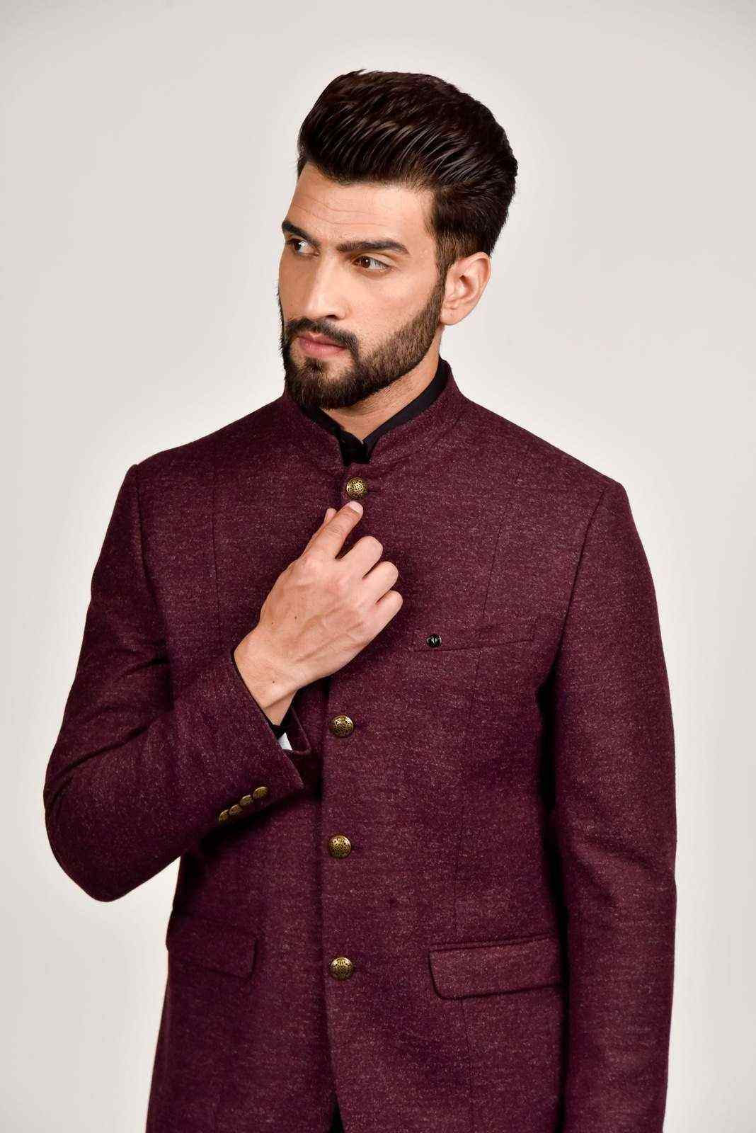 Wine Tweed Blazer house-of-united