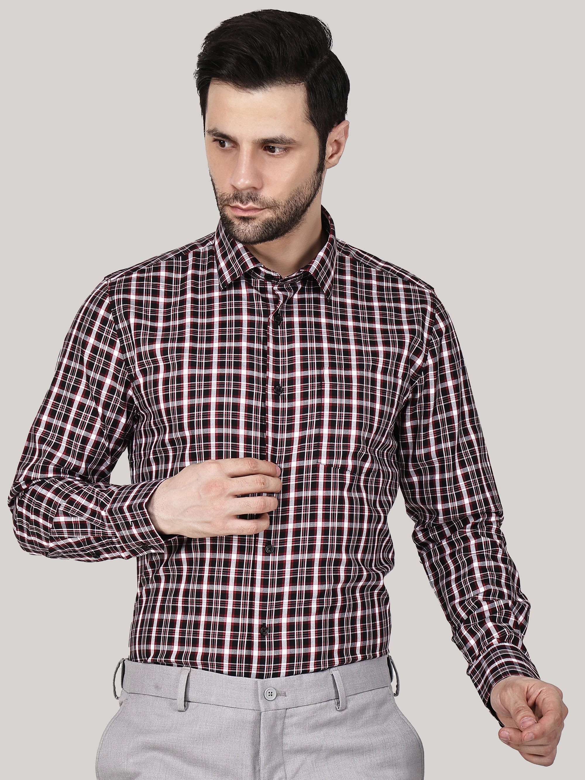 Elegant Check Shirt