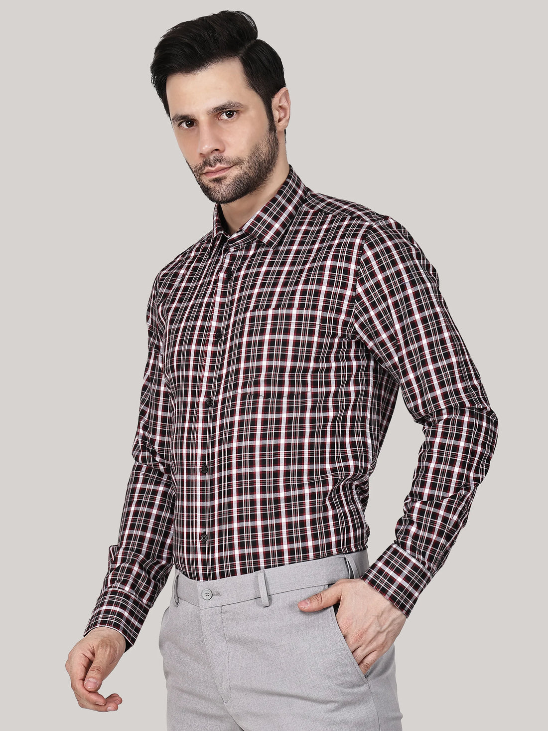 Elegant Check Shirt