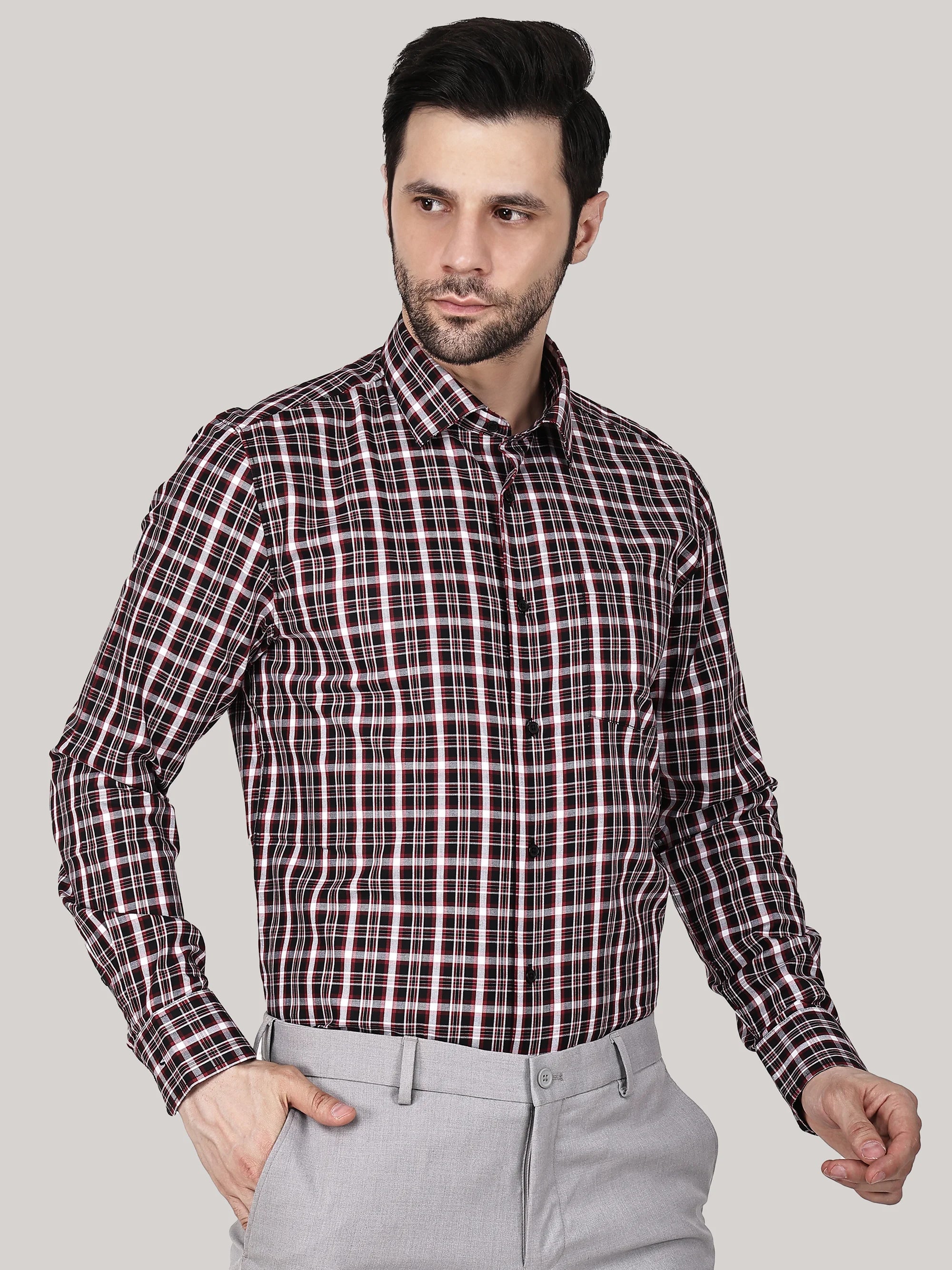 Elegant Check Shirt