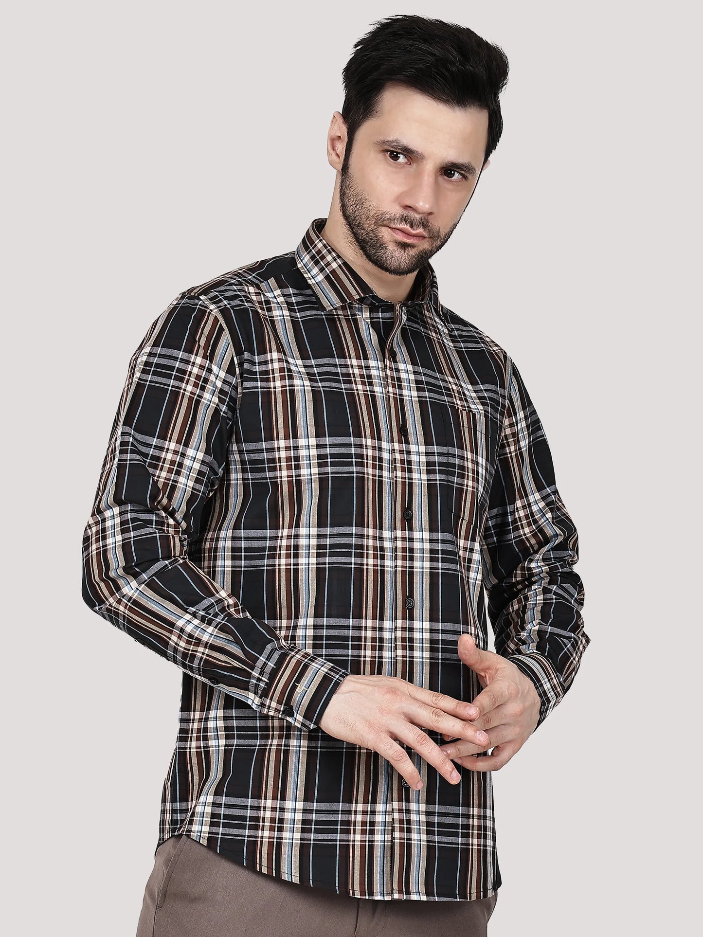 Elegant Check Shirt