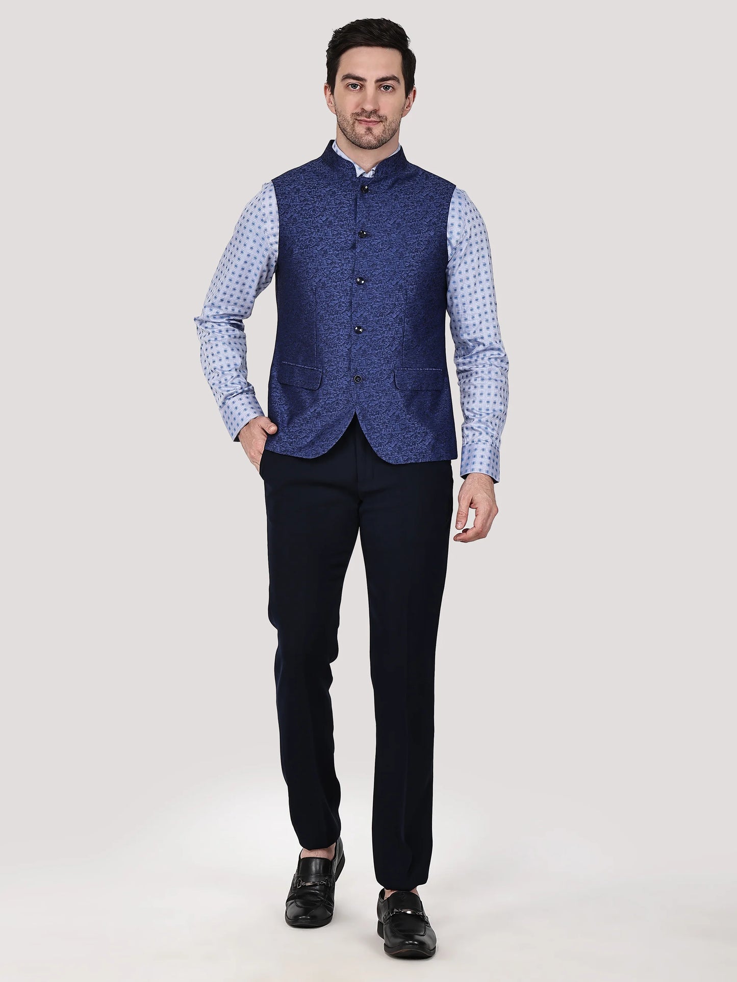 Jaquard Nehru Jacket