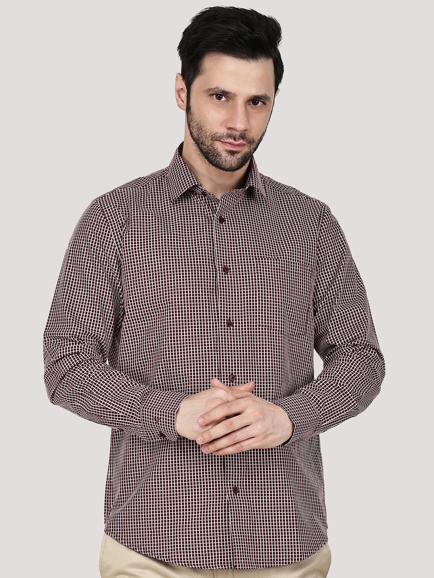 Elegant Check Shirt
