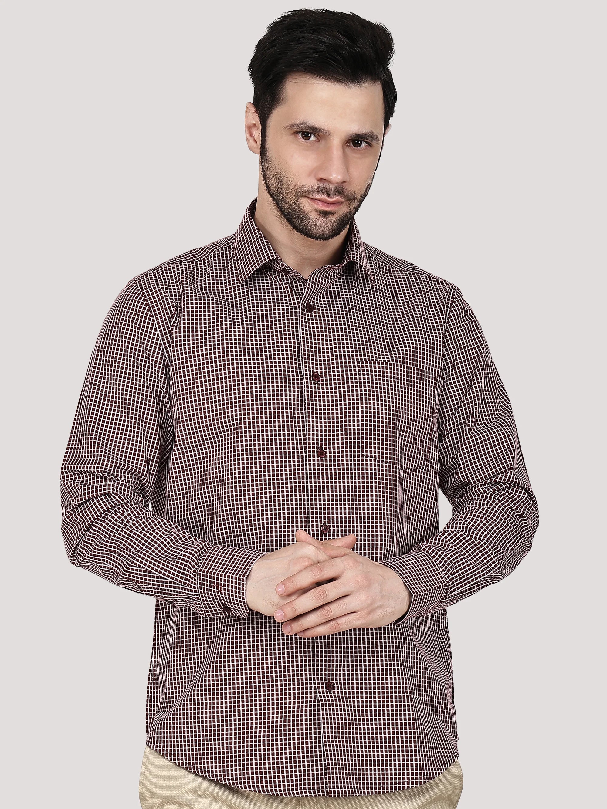Elegant Check Shirt