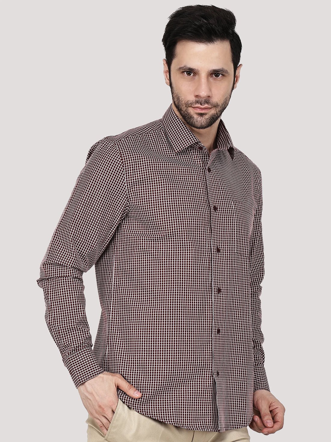 Elegant Check Shirt