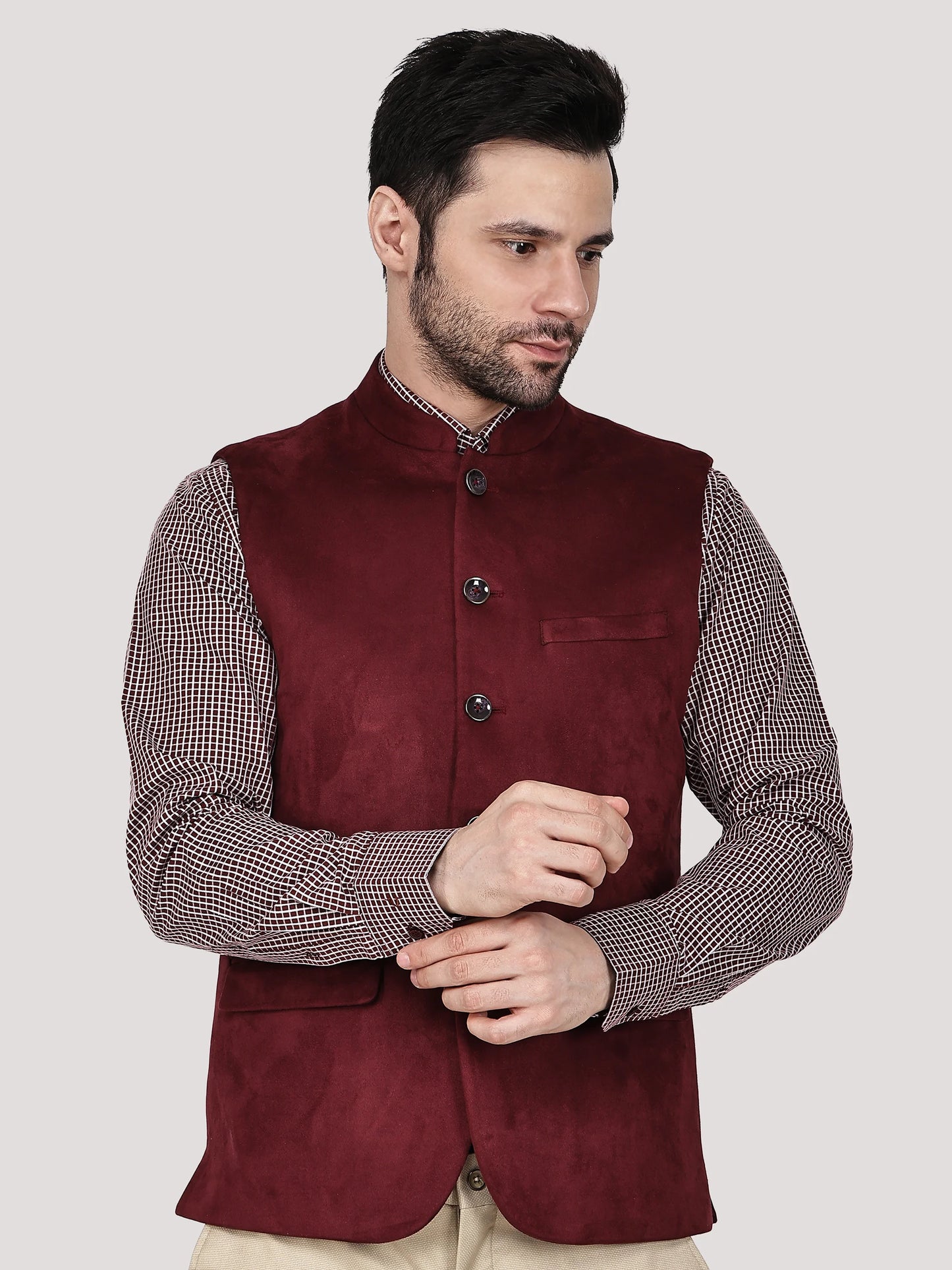 Jaquard Nehru Jacket