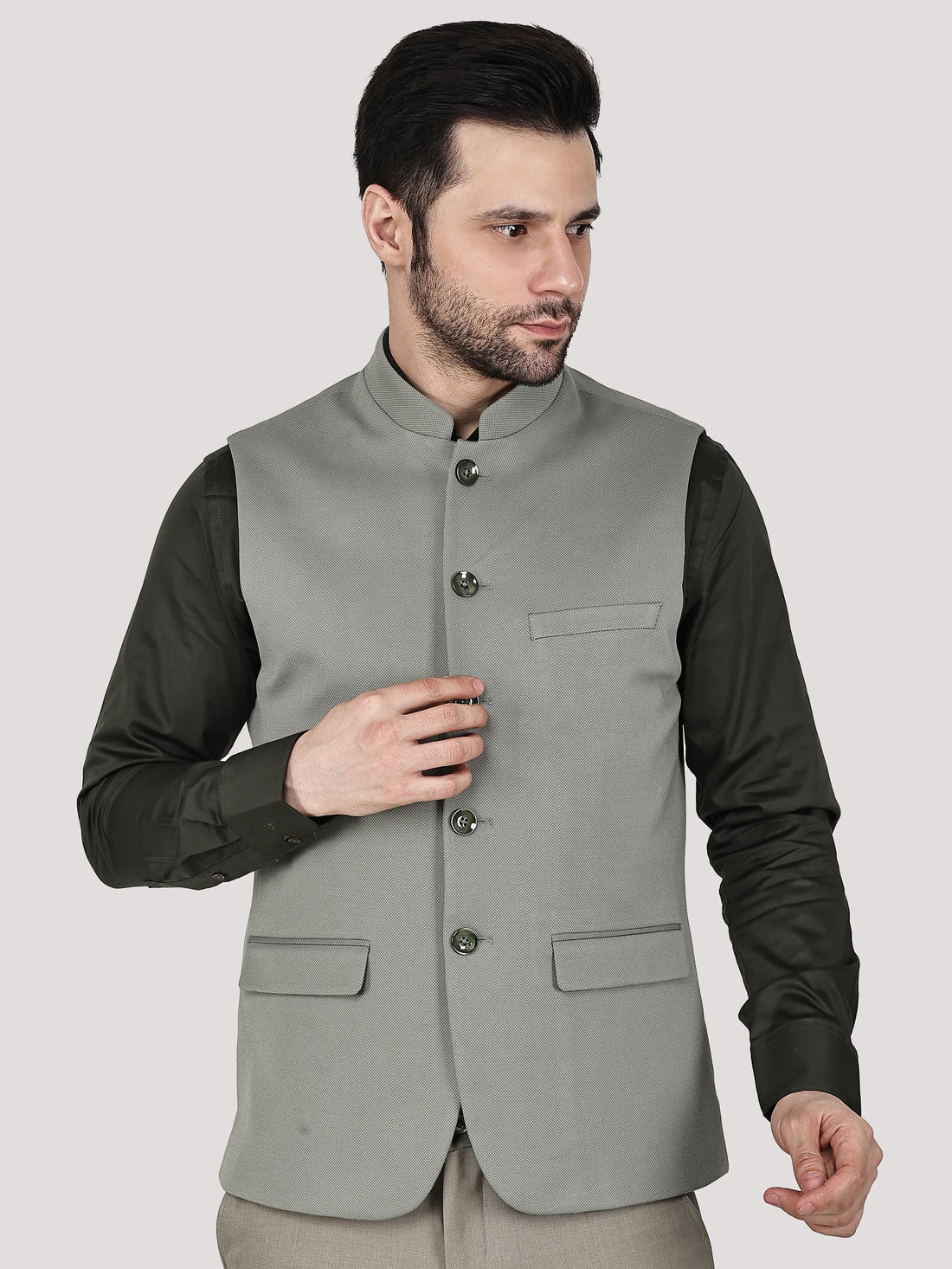 Stretchable Nehru Jacket