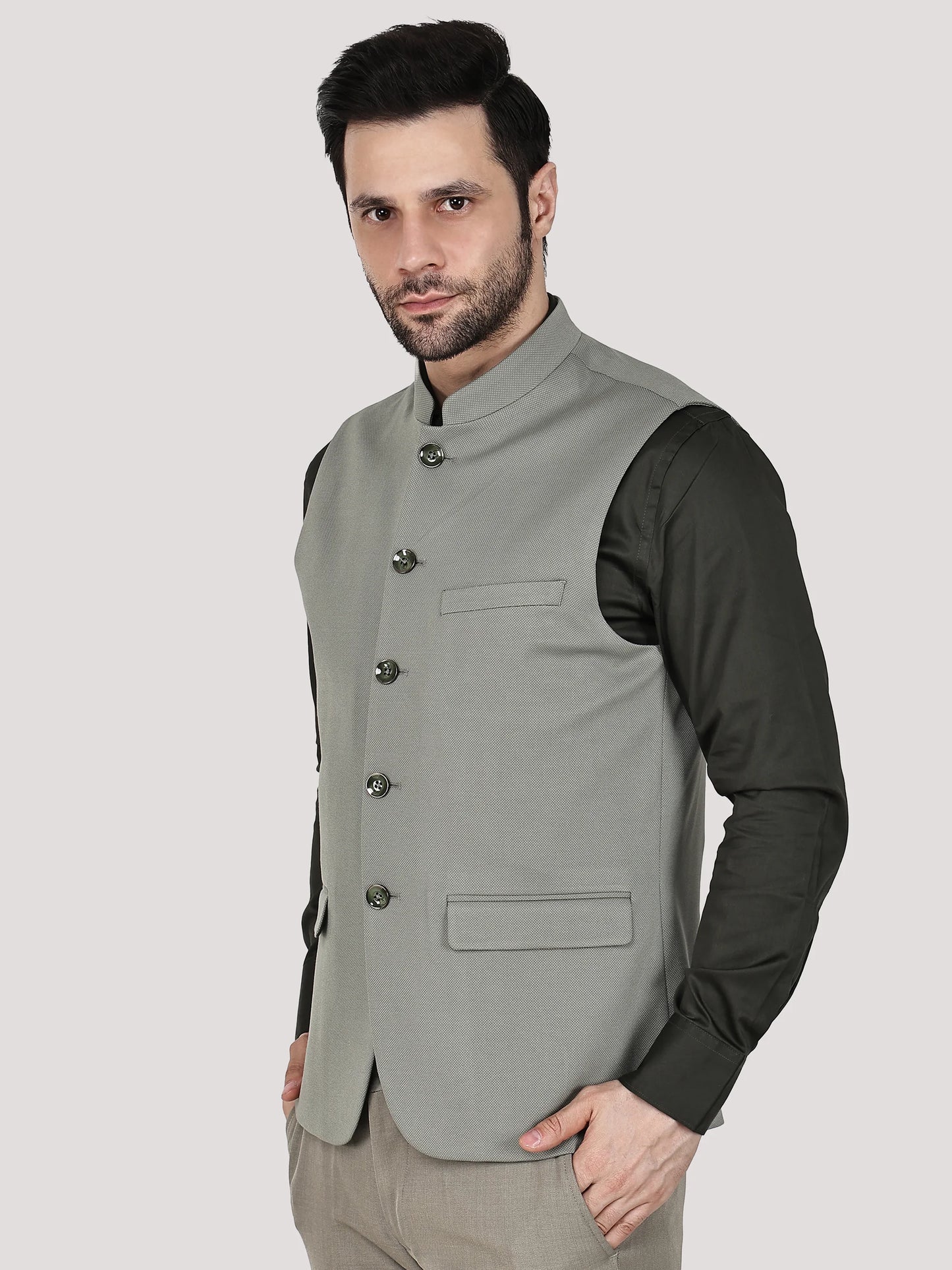 Stretchable Nehru Jacket