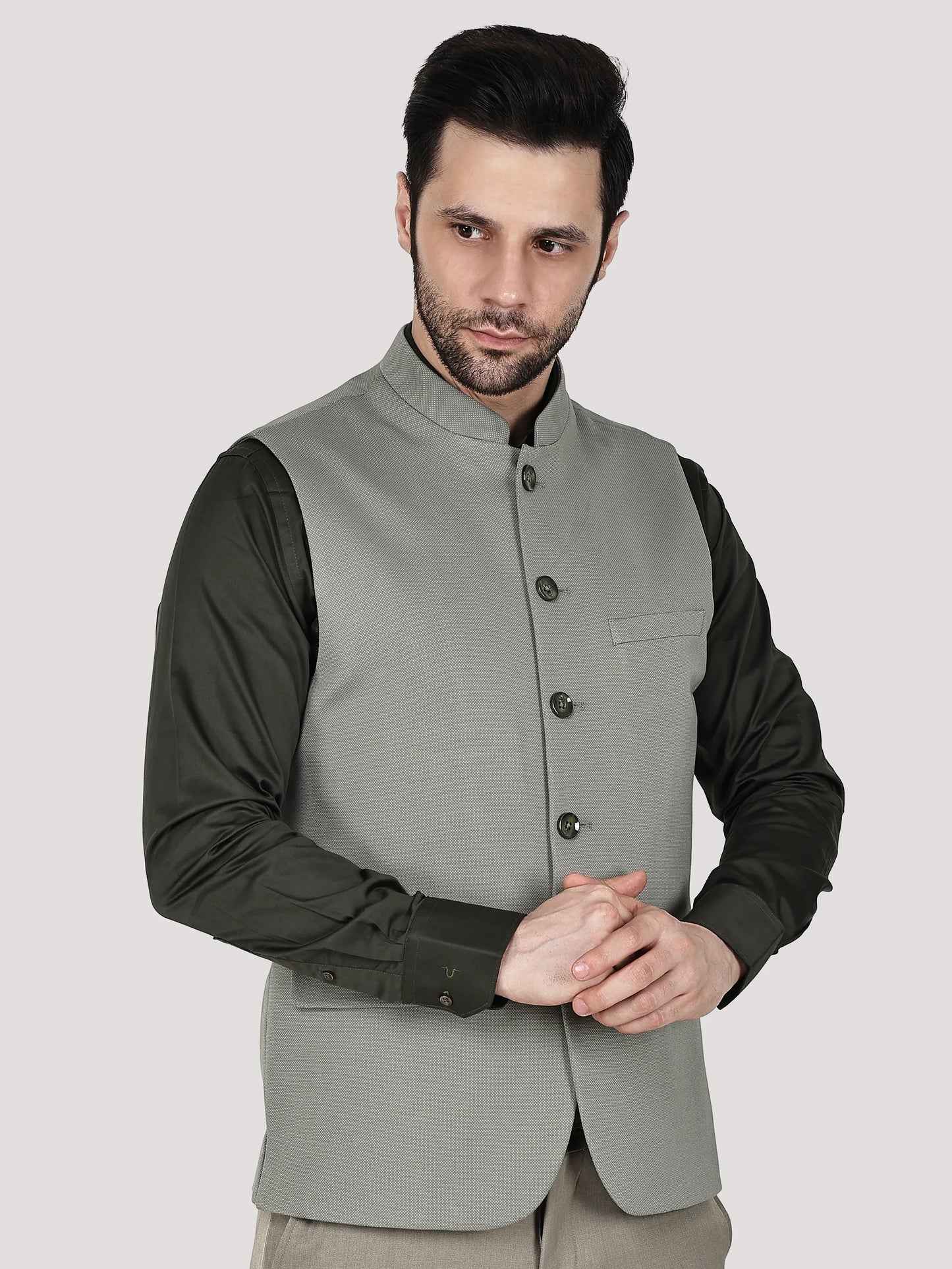 Stretchable Nehru Jacket