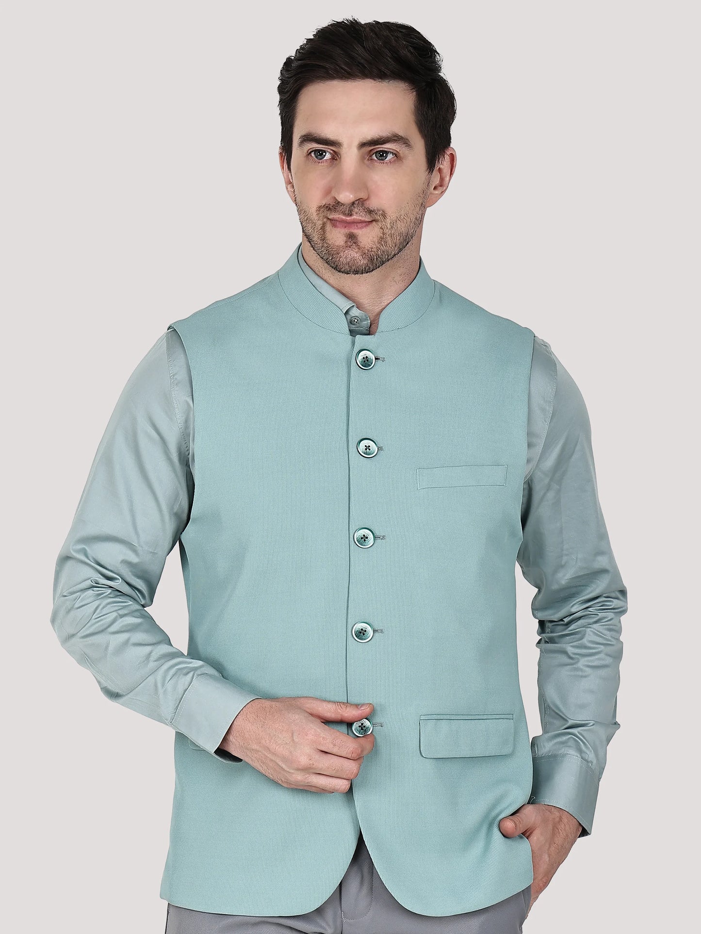 Stretchable Nehru Jacket