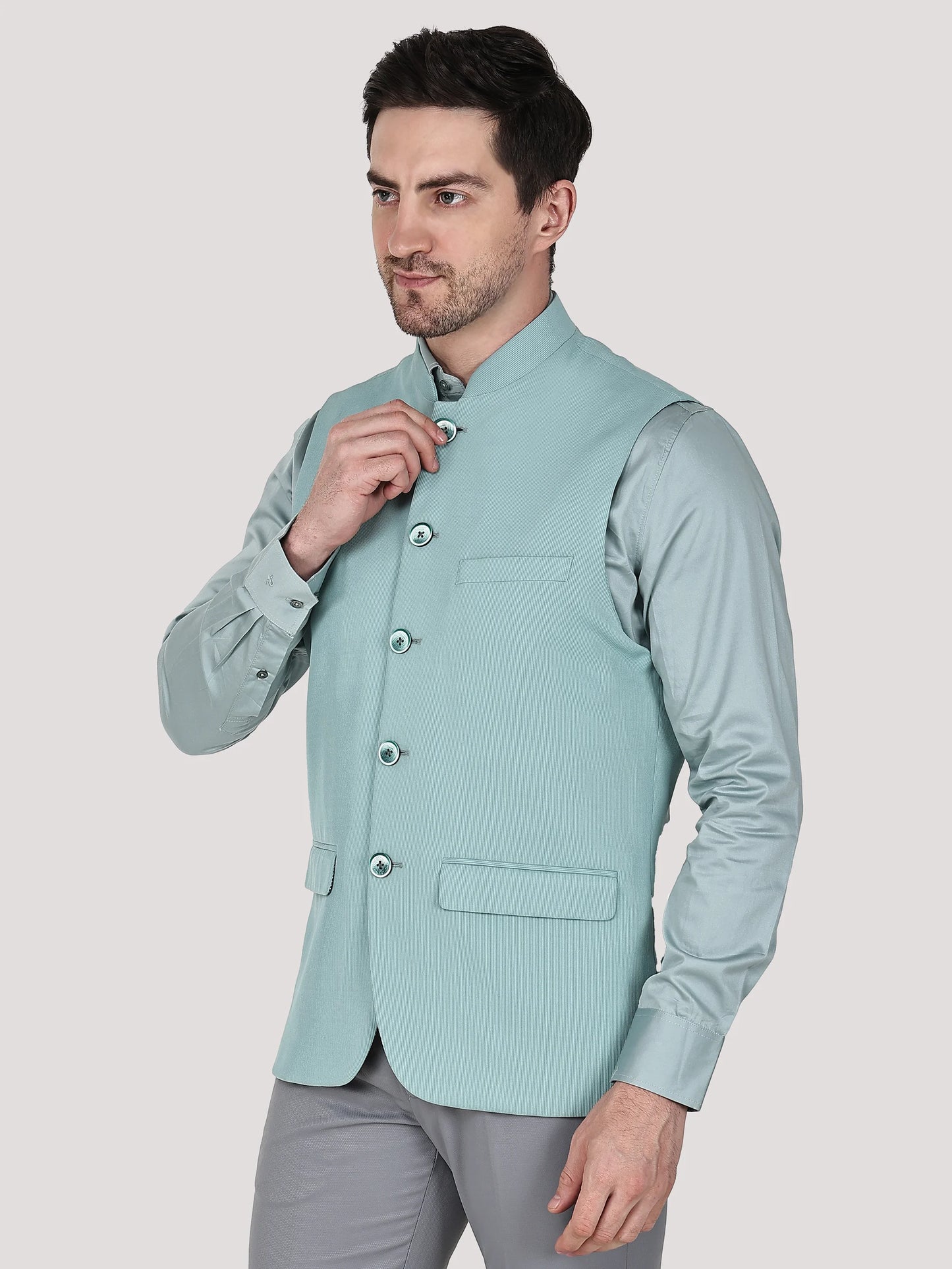 Stretchable Nehru Jacket