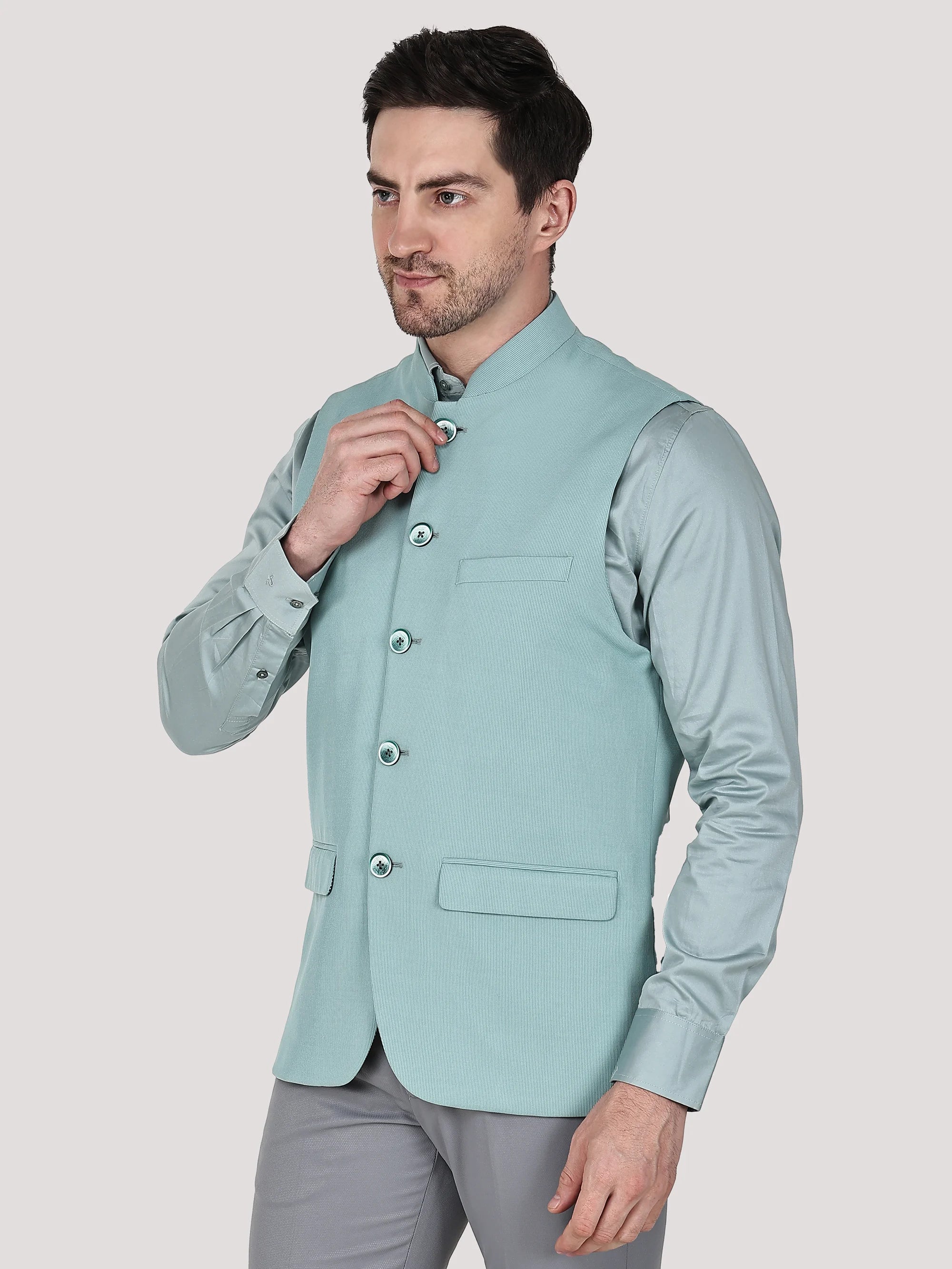 Stretchable Nehru Jacket