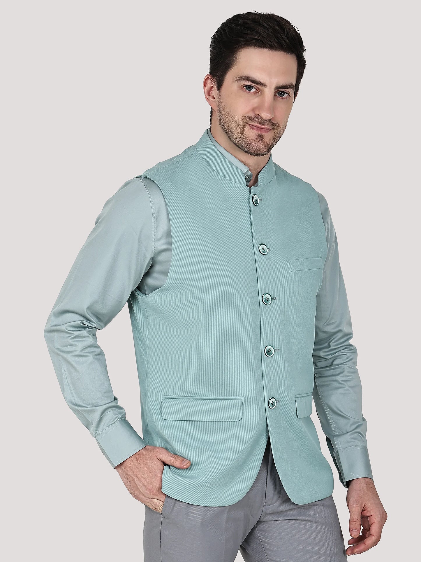 Stretchable Nehru Jacket