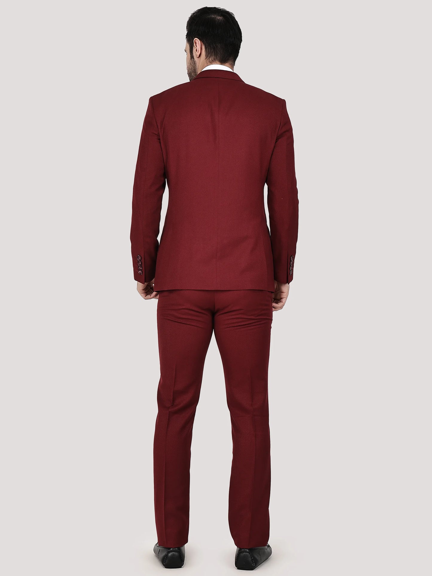Contrast Waistcoat 3 Pcs Suit