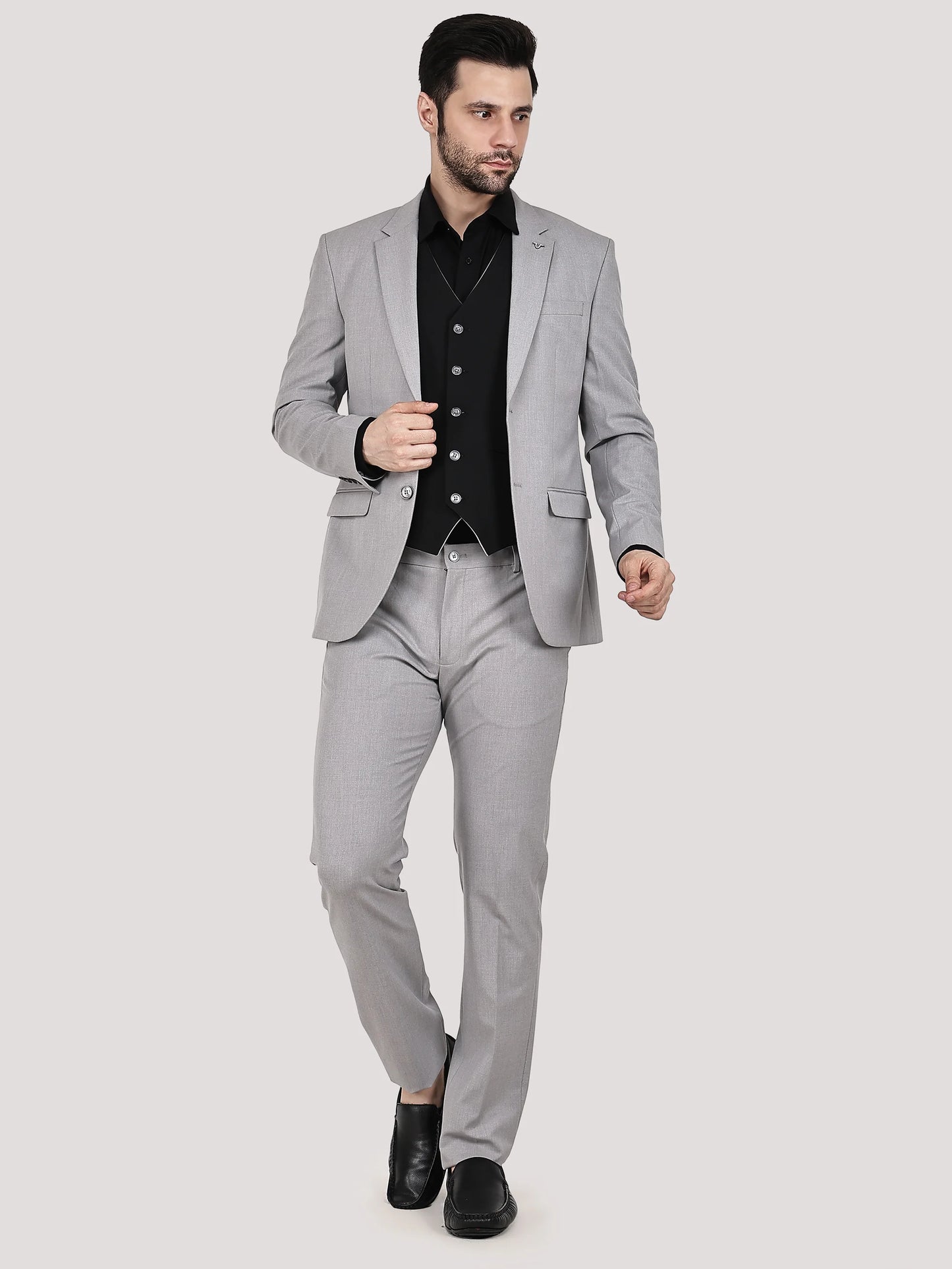 3pc Contrast Reversible Waistcoat Suit