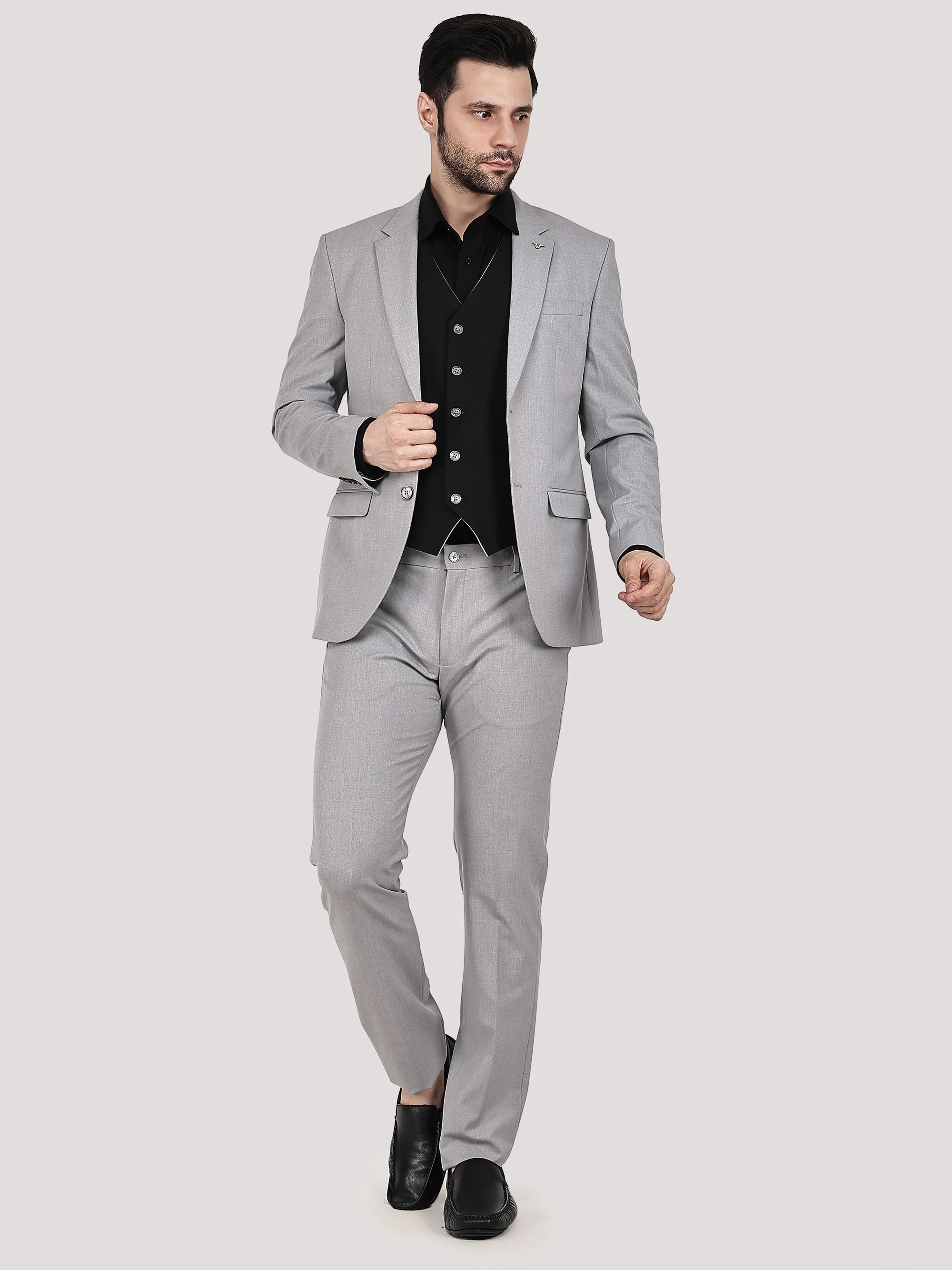 3pc Contrast Reversible Waistcoat Suit