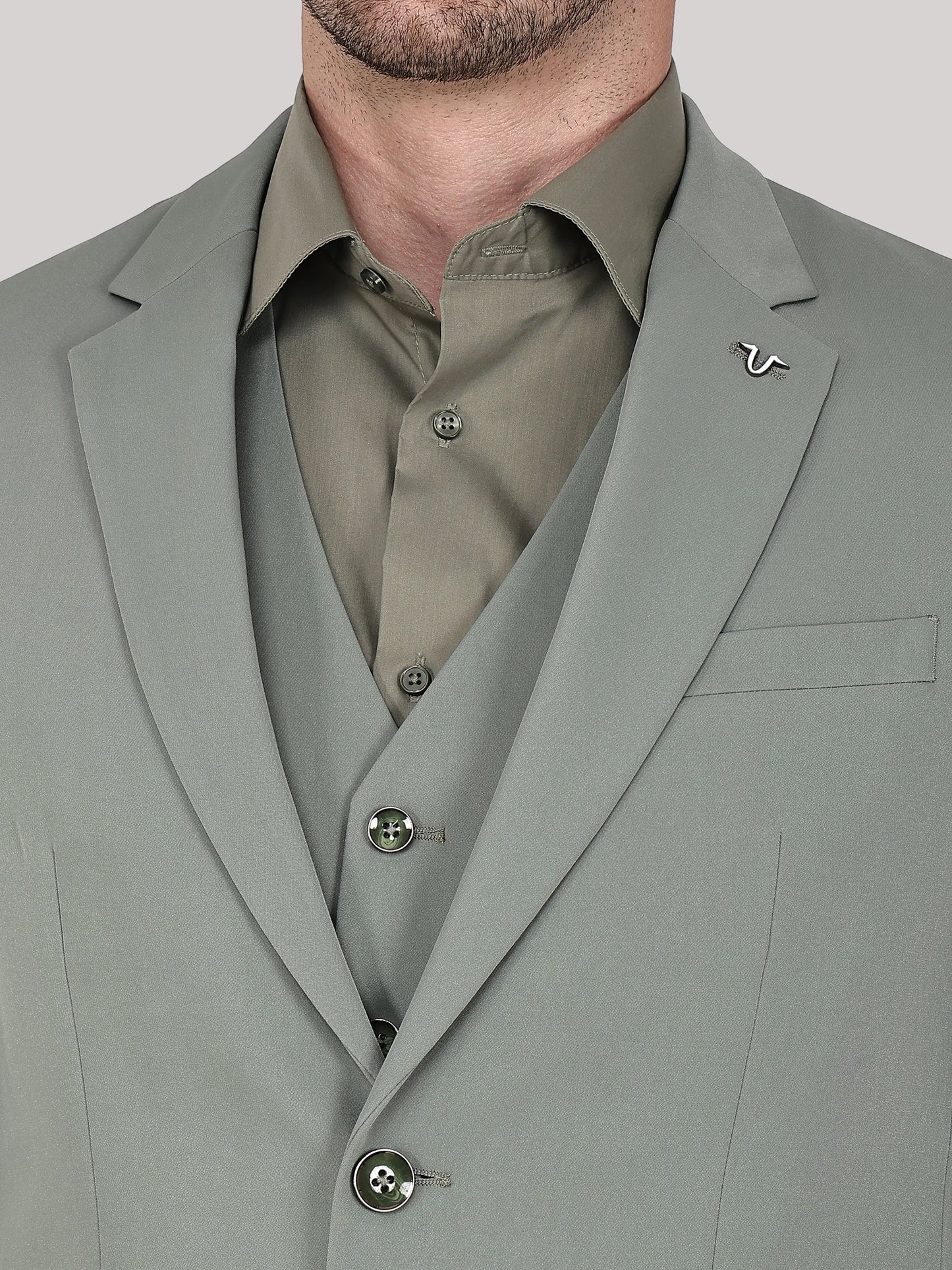 Wrinkle Free 3 Pc Suit
