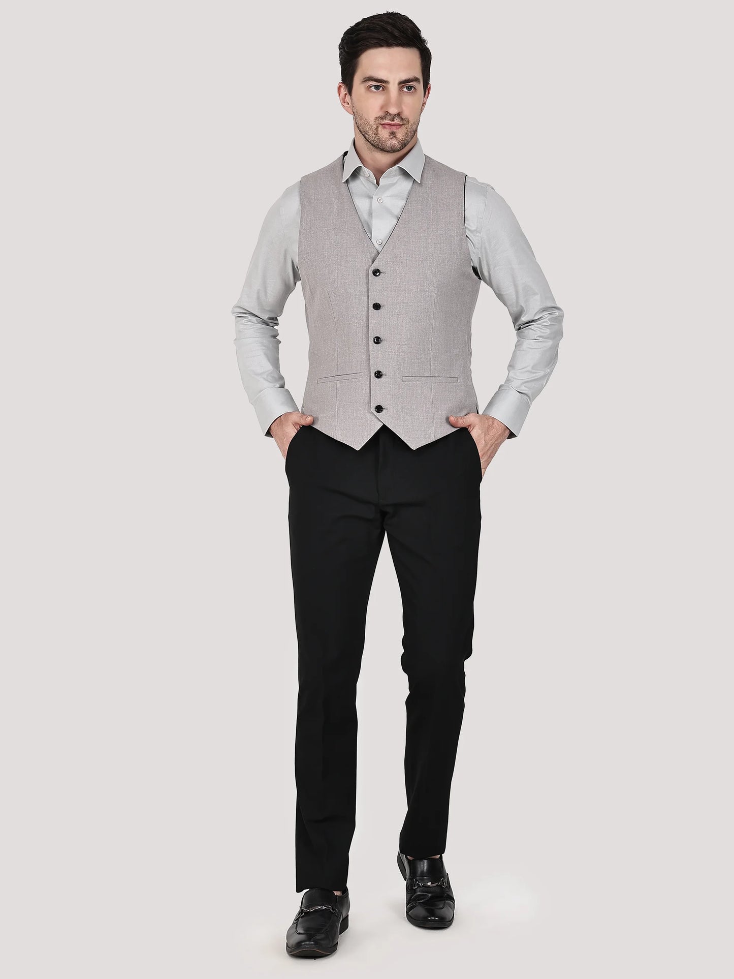 3pc Contrast Reversible Waistcoat Suit