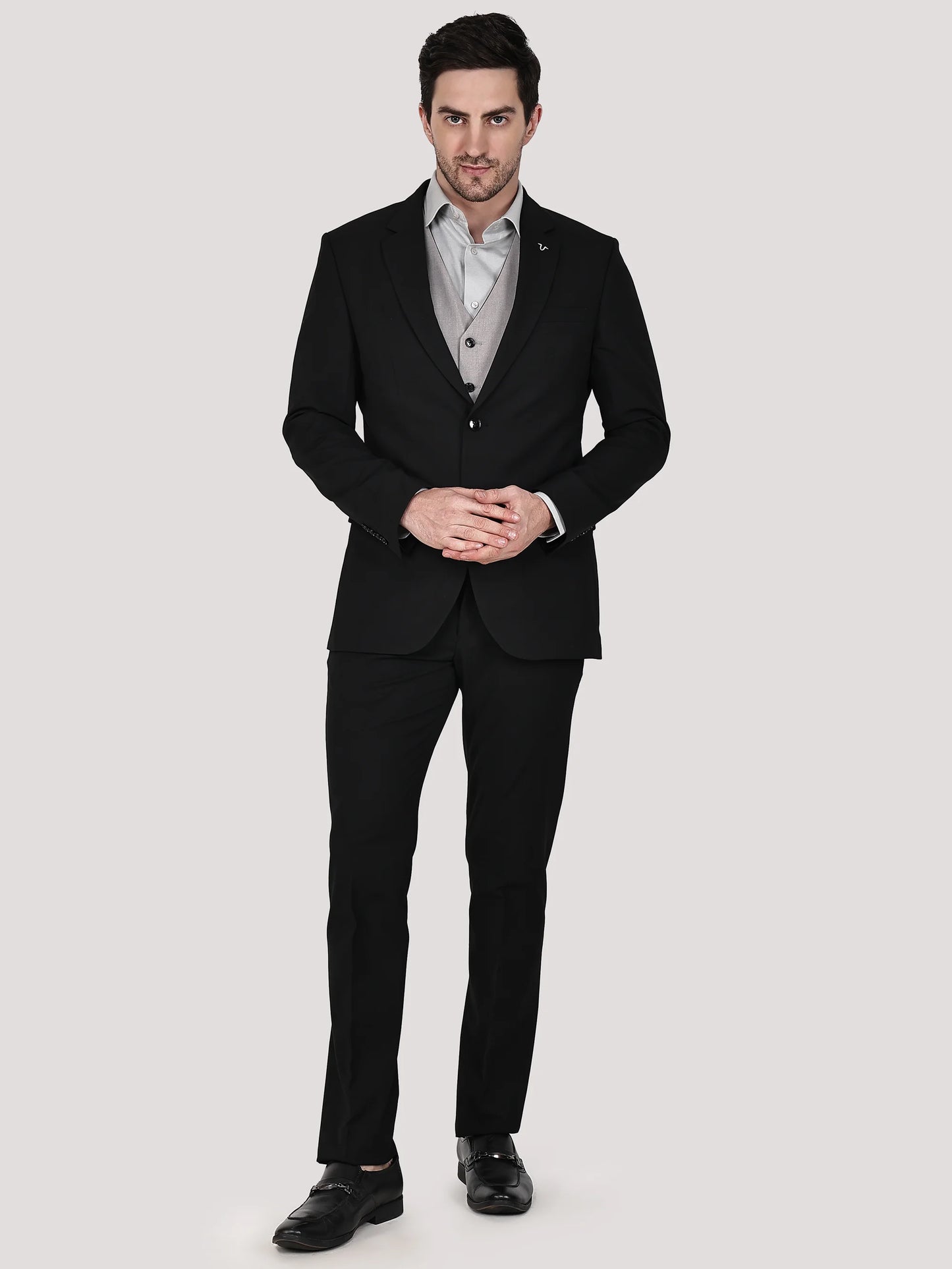 3pc Contrast Reversible Waistcoat Suit