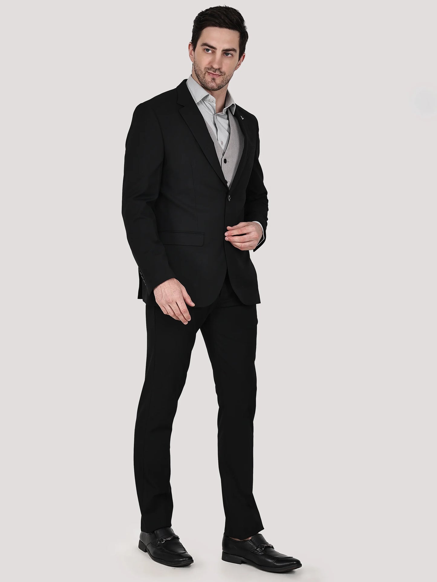 3pc Contrast Reversible Waistcoat Suit
