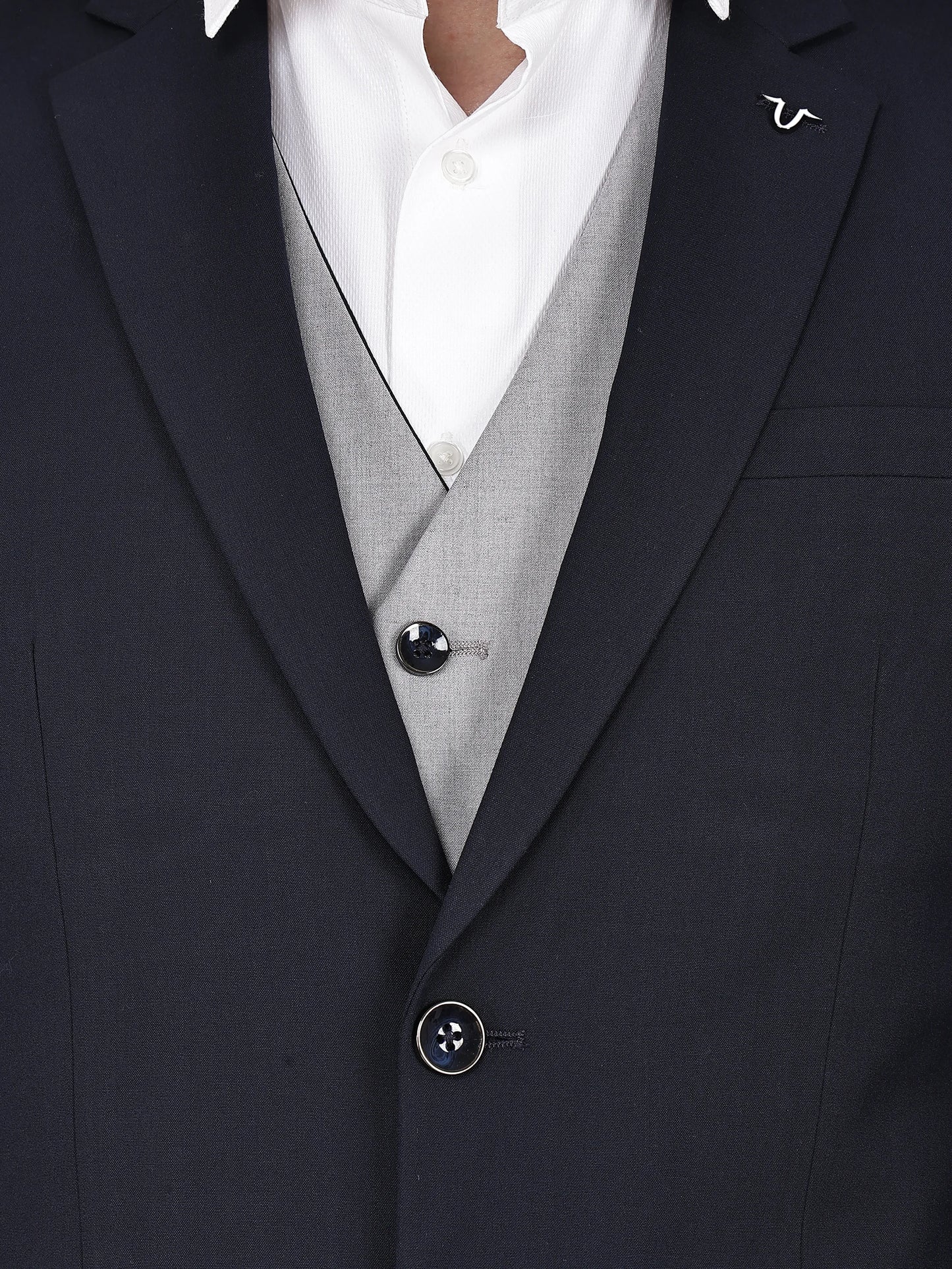 3pc Contrast Reversible Waistcoat Suit